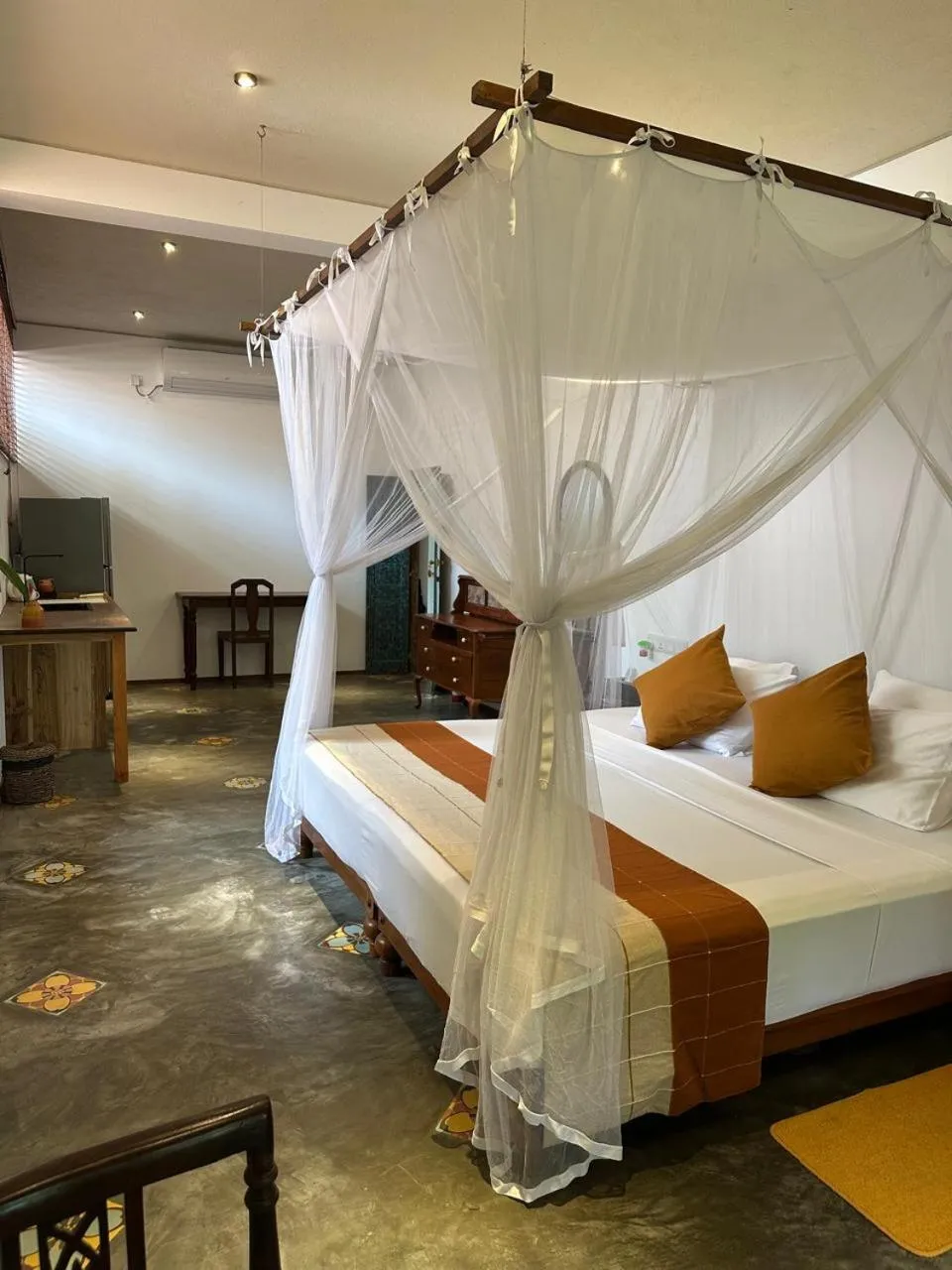 Bed in Dunes Unawatuna Hotel