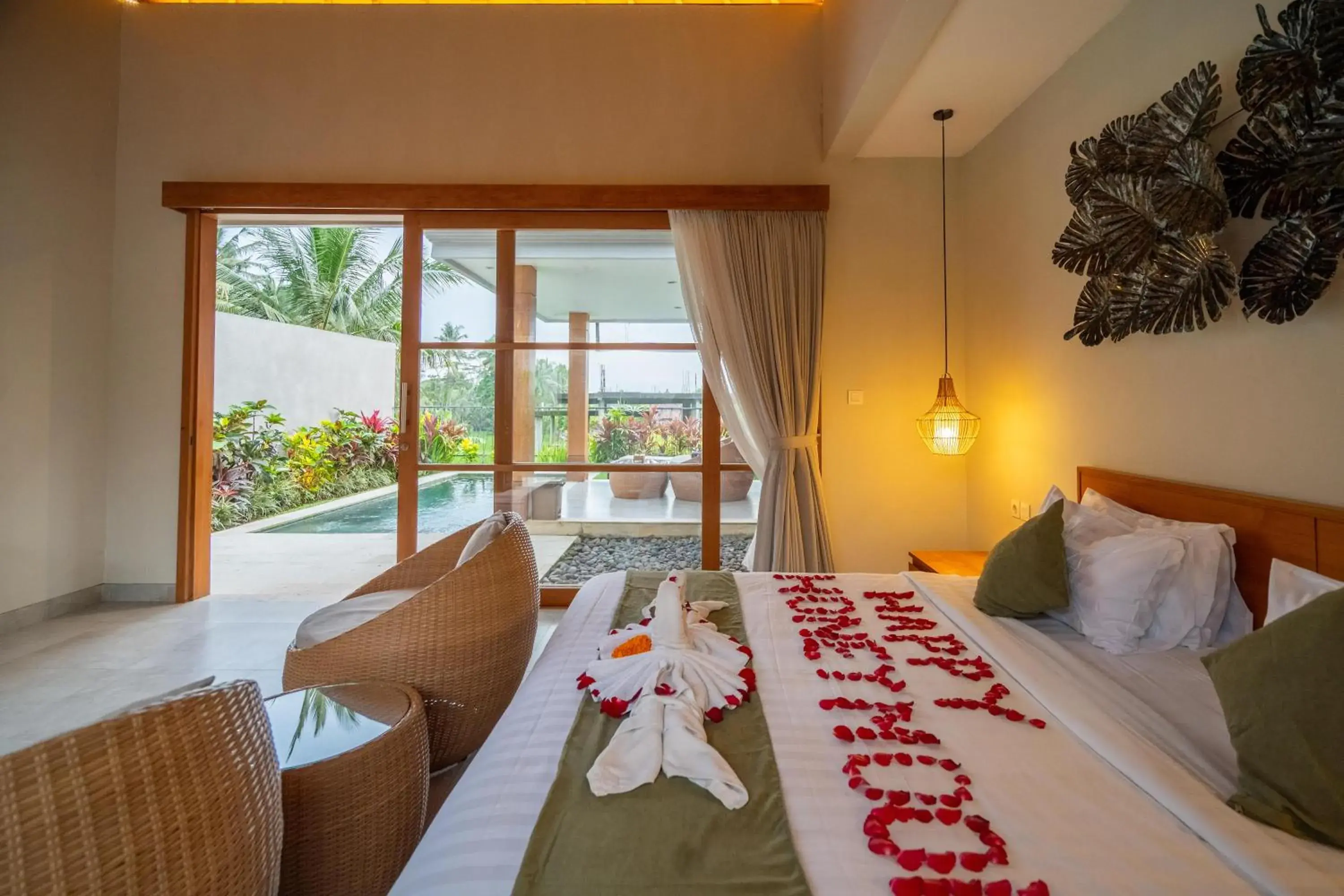 Bed in Arta Private Villa Bed in Arta Private Villa