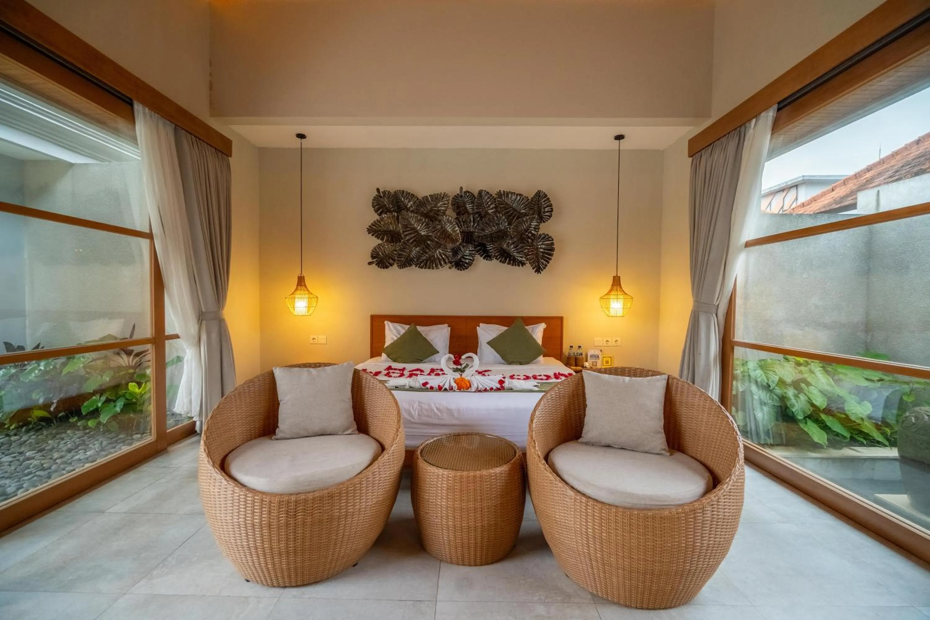 Seating area in Arta Private Villa