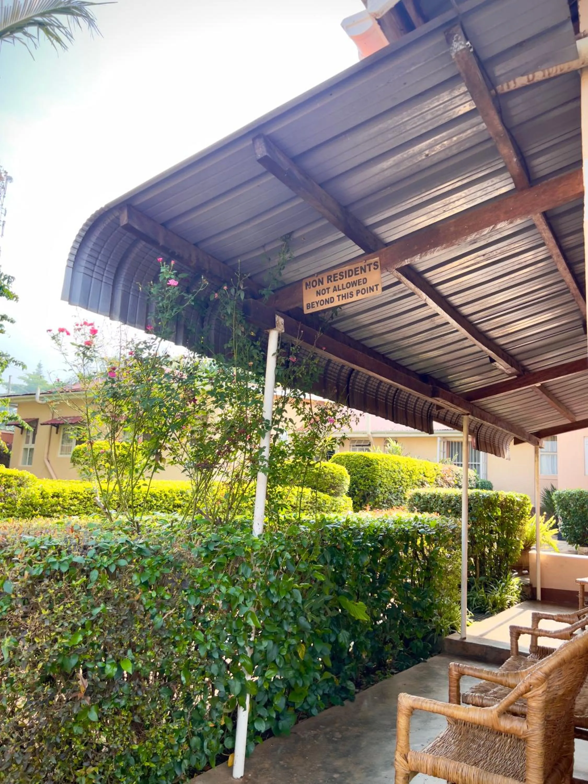 Patio in Sunset Hotel Entebbe