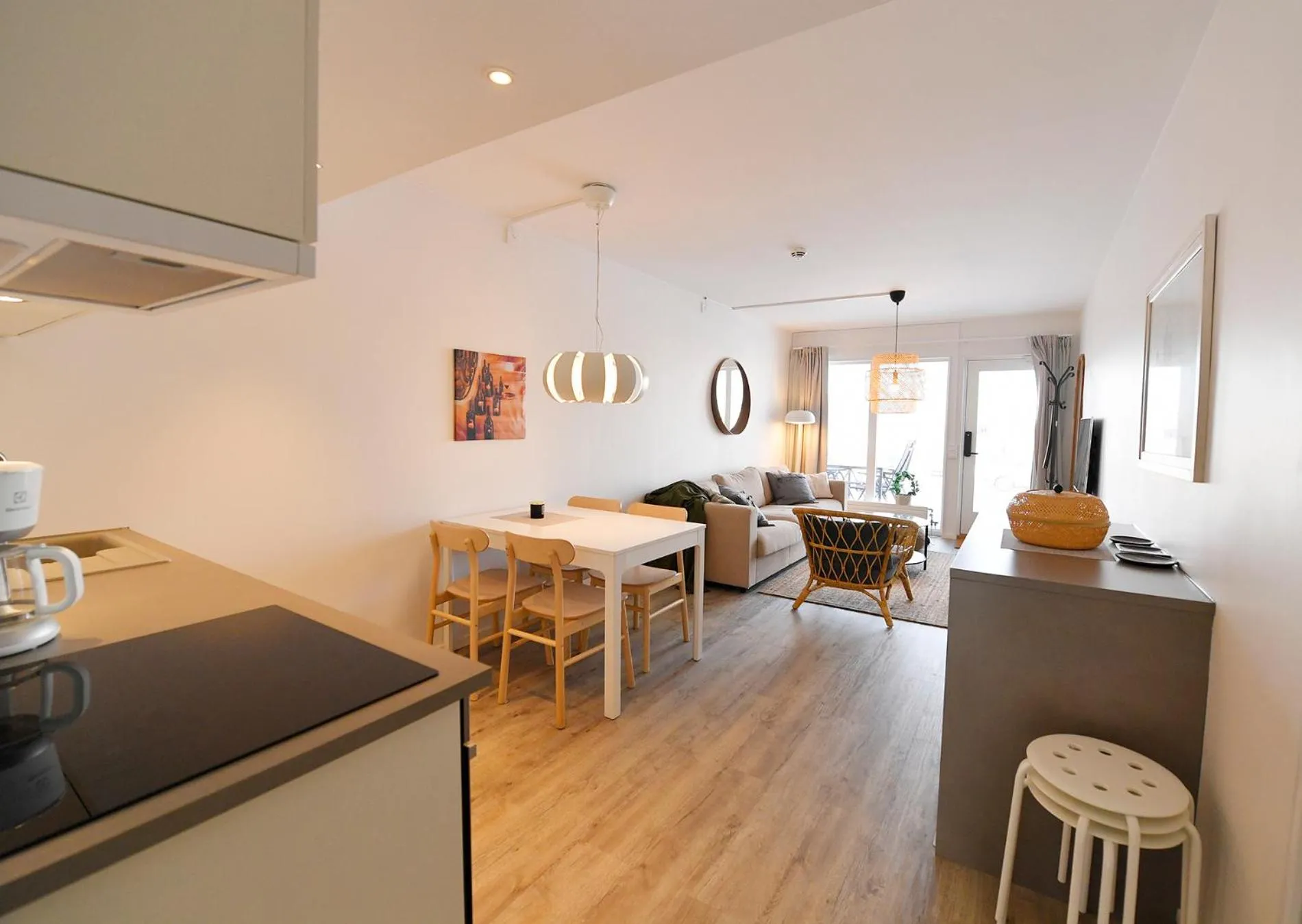 Living room in Lägenhetshotell Varvet