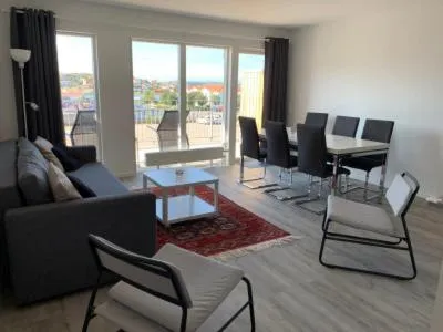 Living room in Lägenhetshotell Varvet