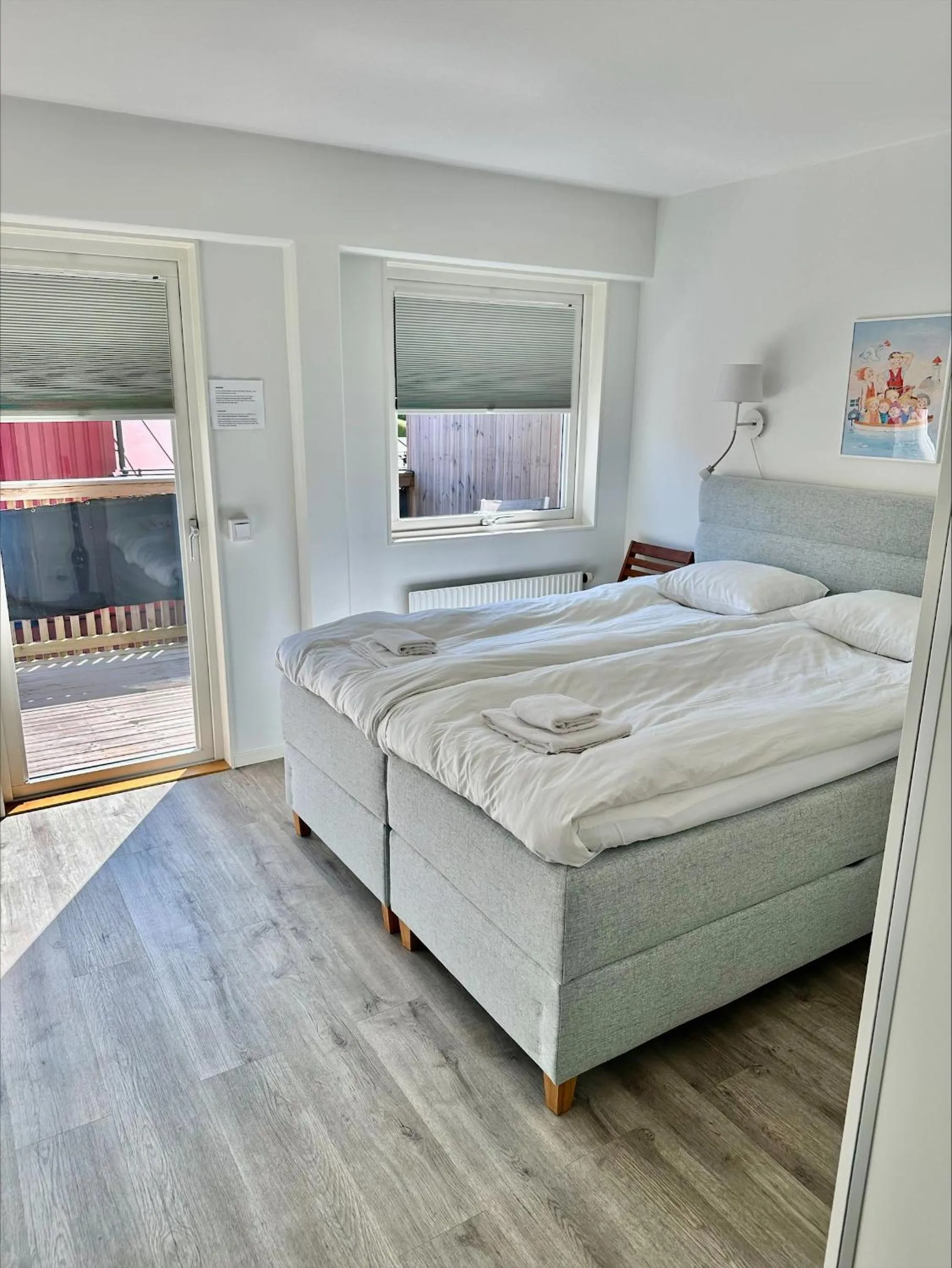 Bed in Lägenhetshotell Varvet