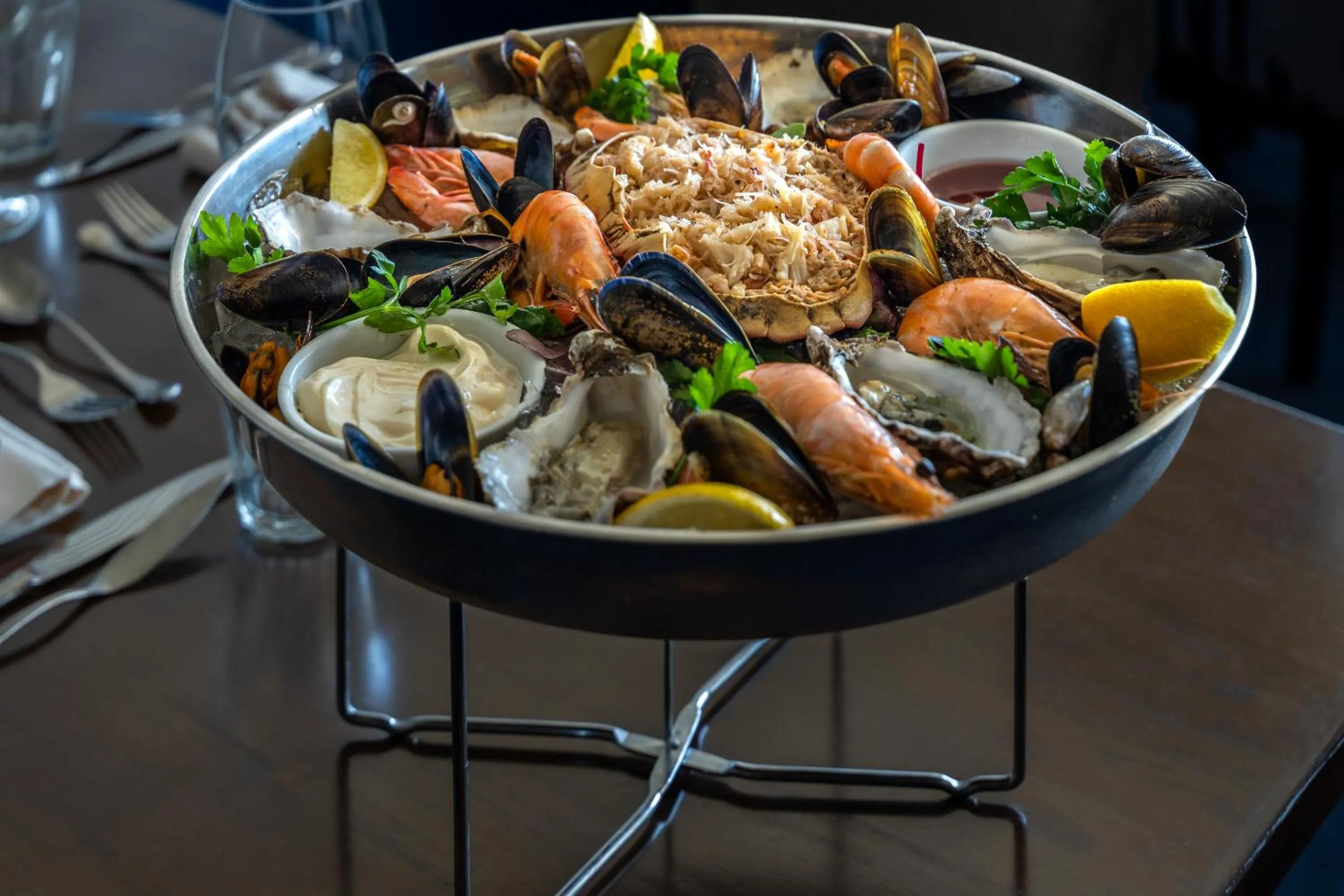 Food and drinks in Dunkerley's Hotel and Restaurant