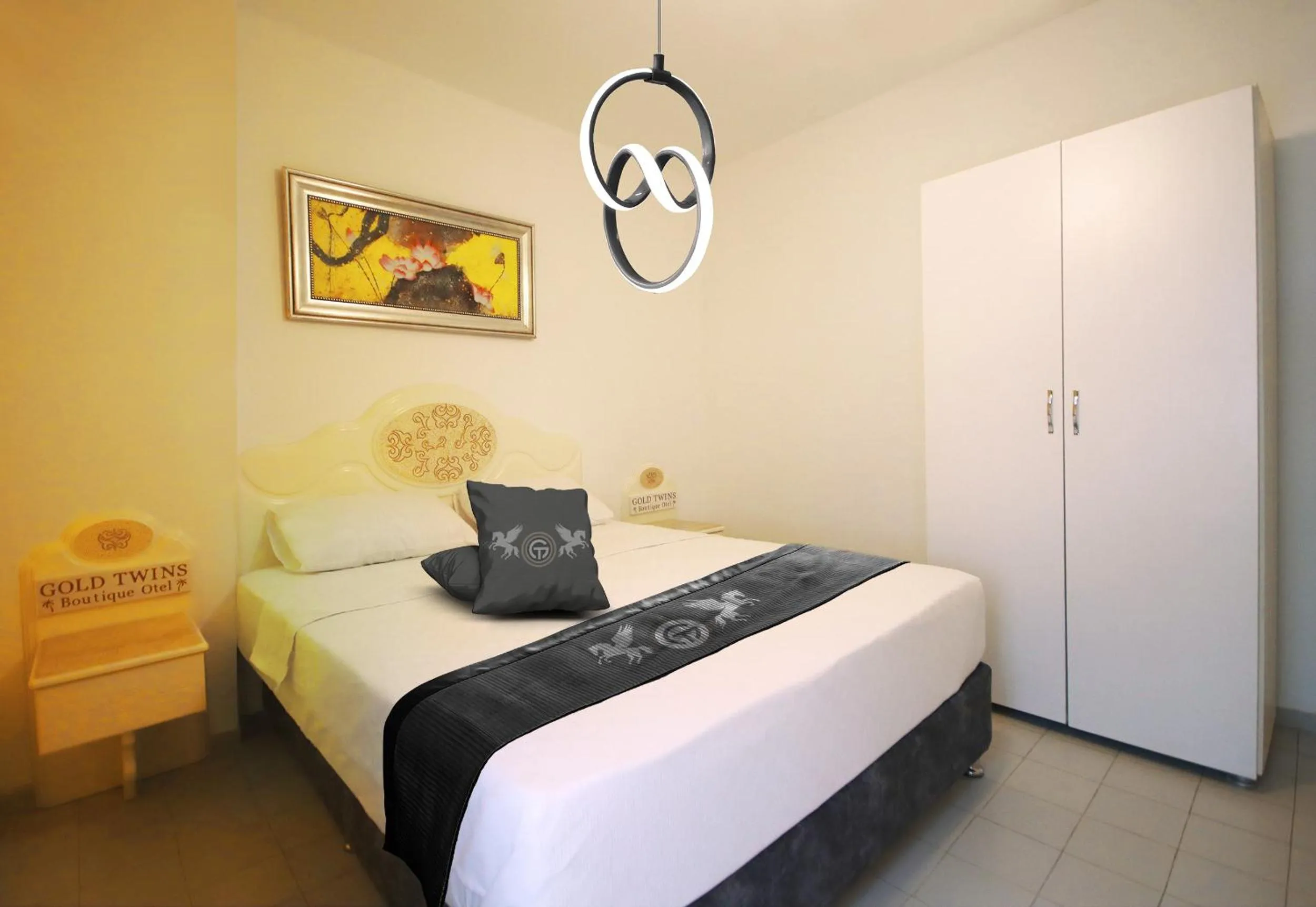 Photo of the whole room, Bed in Gold Twins Boutique Hotel