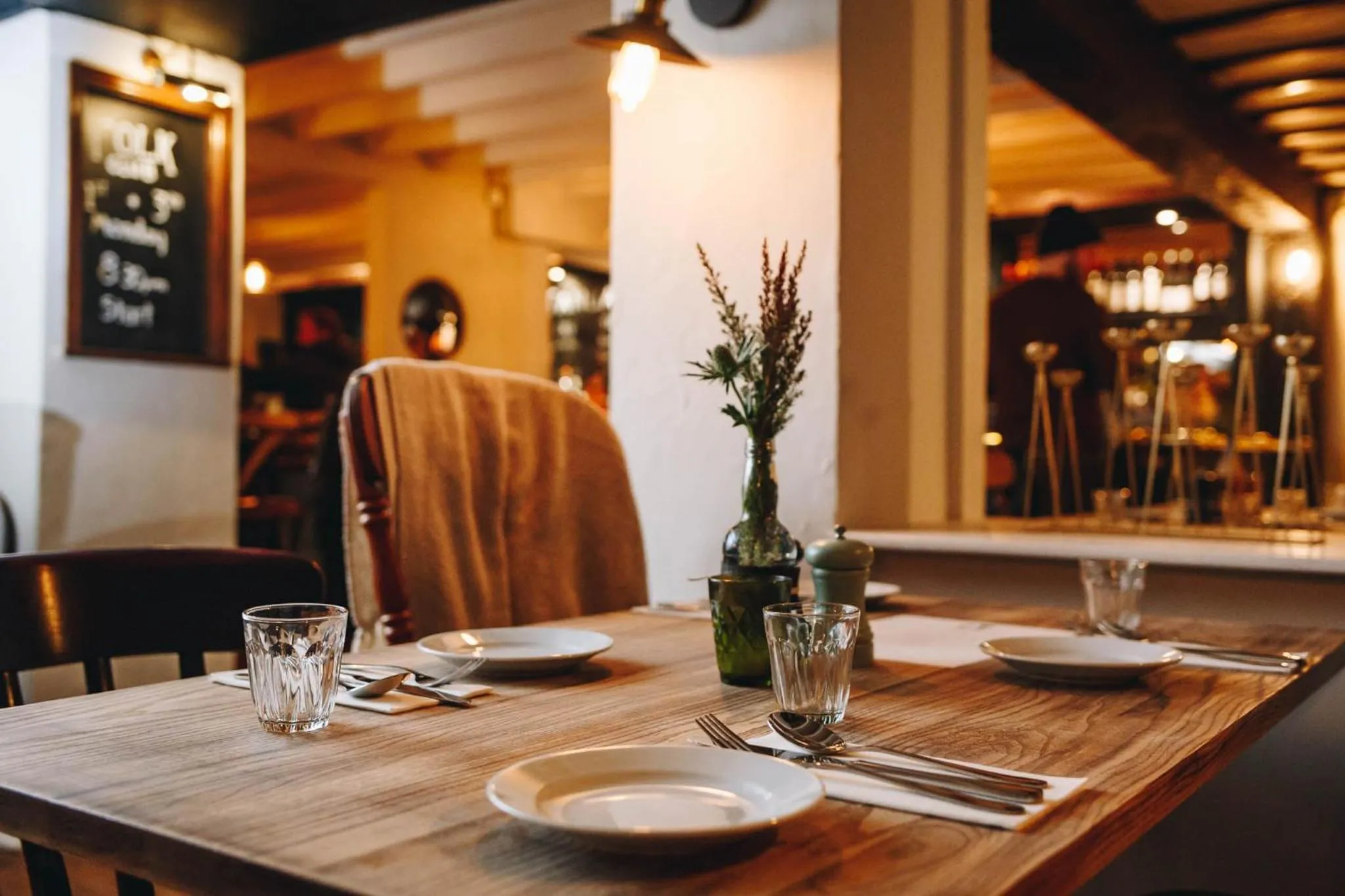 Dining area in Exelby Green Dragon
