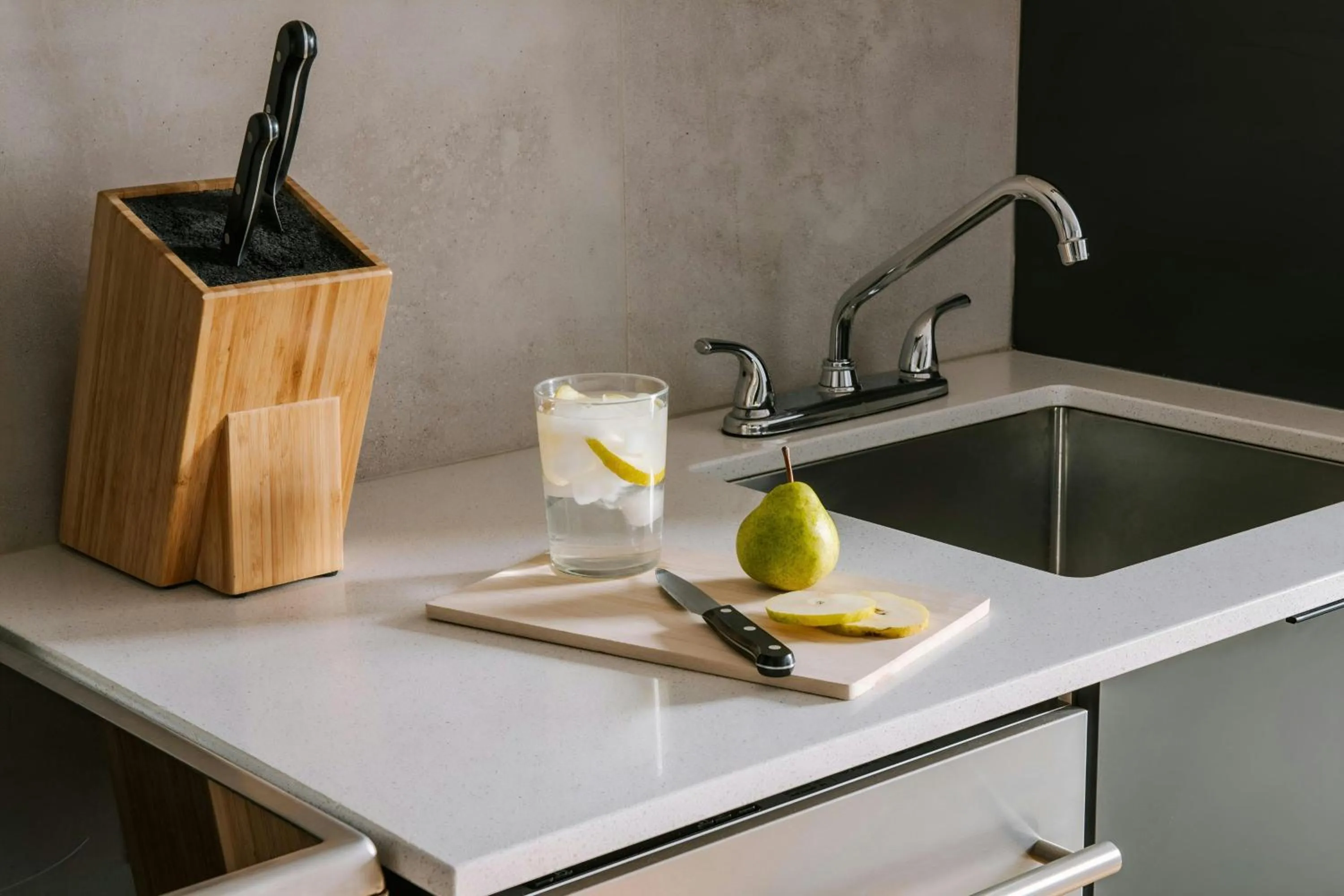 Kitchen or kitchenette in Sonder by Marriott Bonvoy Le Victoria Apartments Old Montreal