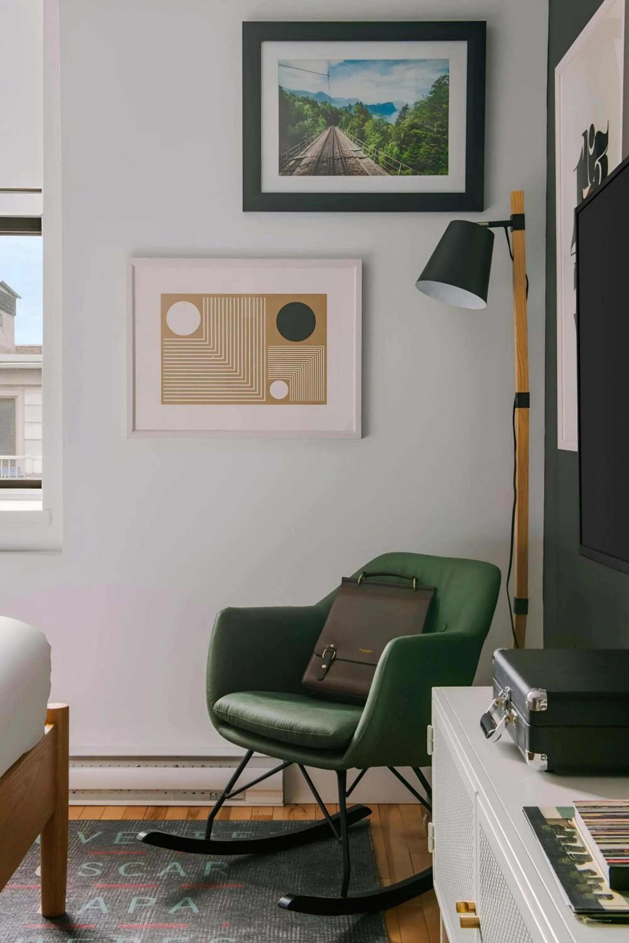 Living room in Sonder by Marriott Bonvoy Le Victoria Apartments Old Montreal