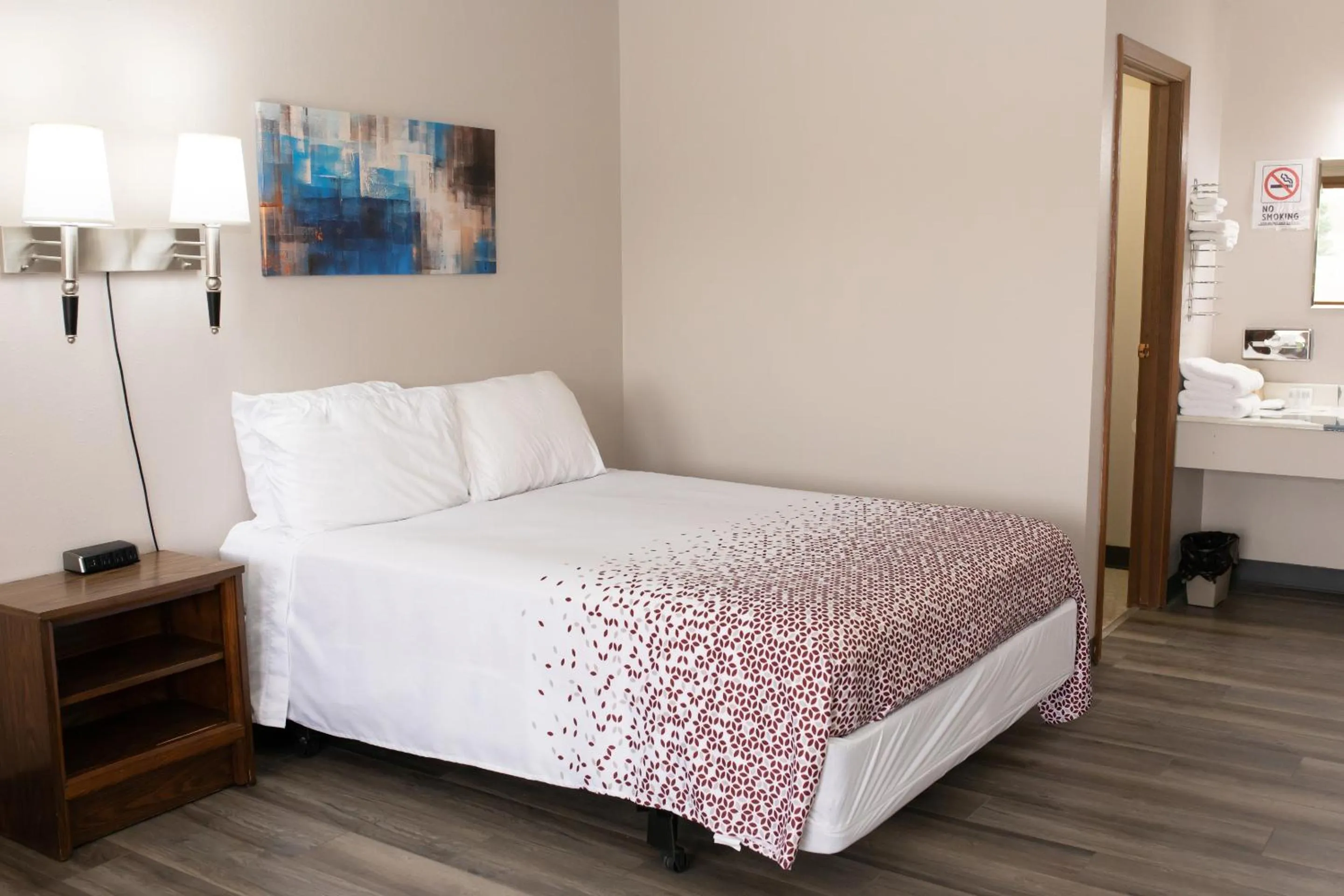 Bed in Shady Rest Motel