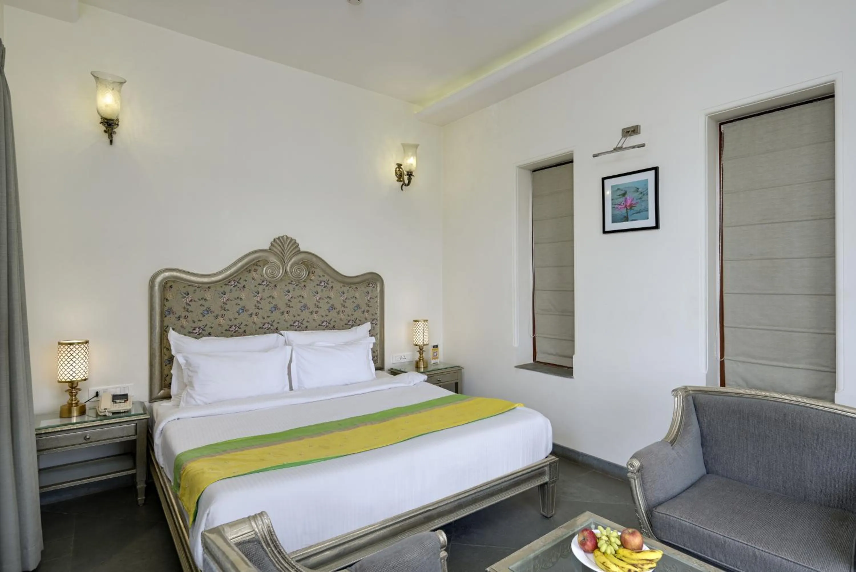 Bed in Brahma Niwas - Best Lake View Hotel in Udaipur