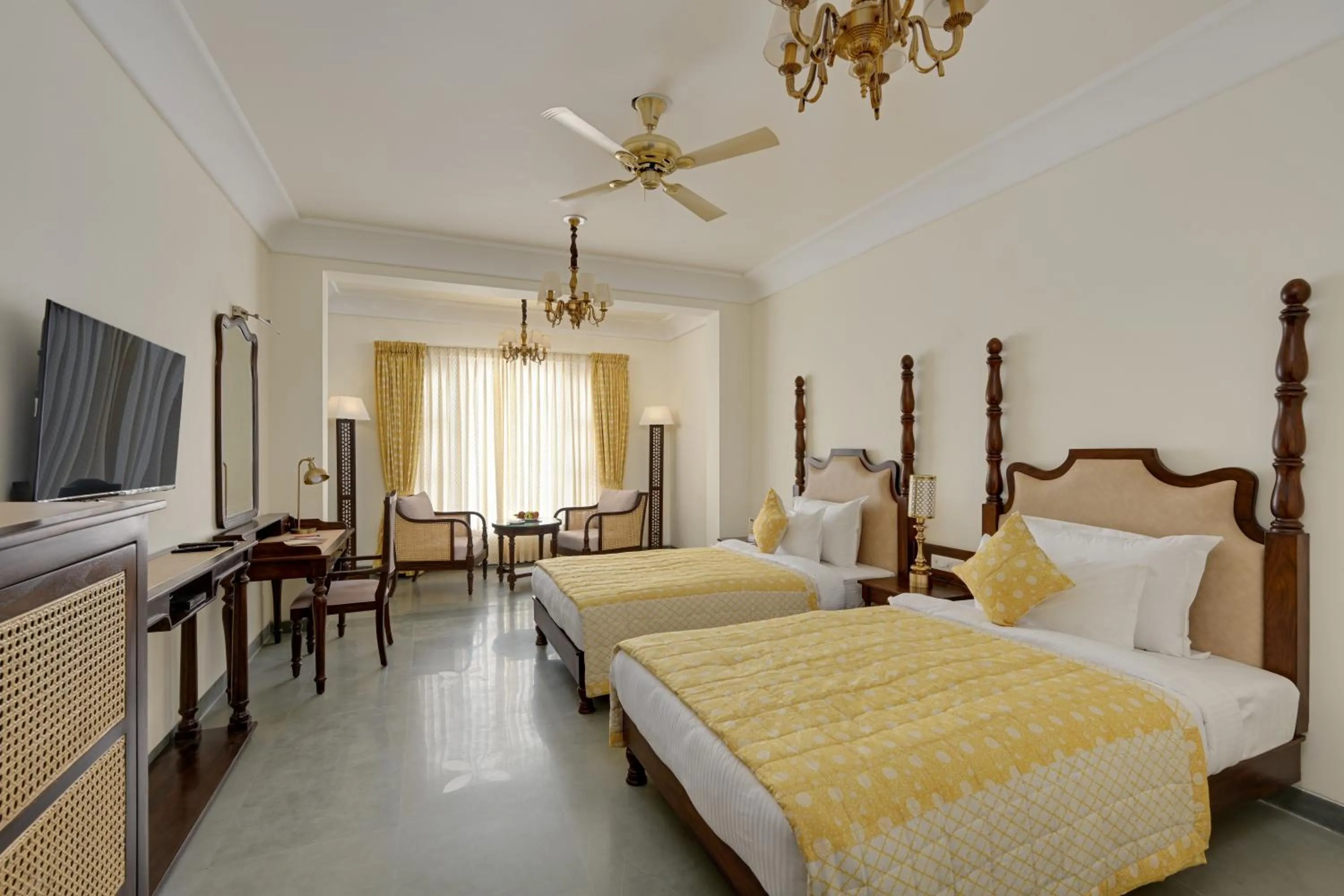 Bed in Brahma Niwas - Best Lake View Hotel in Udaipur