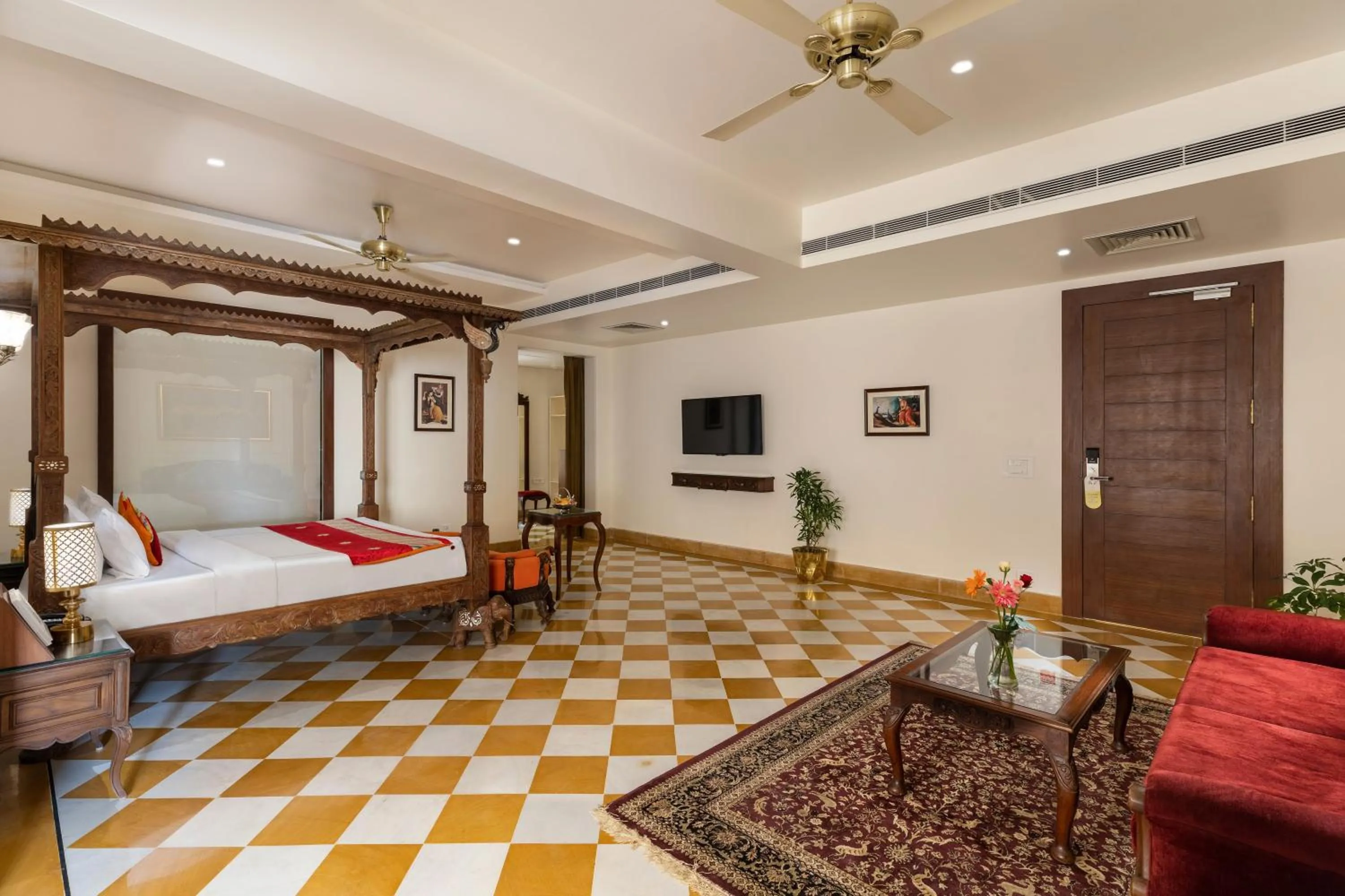 Bedroom, Bed in Brahma Niwas - Best Lake View Hotel in Udaipur