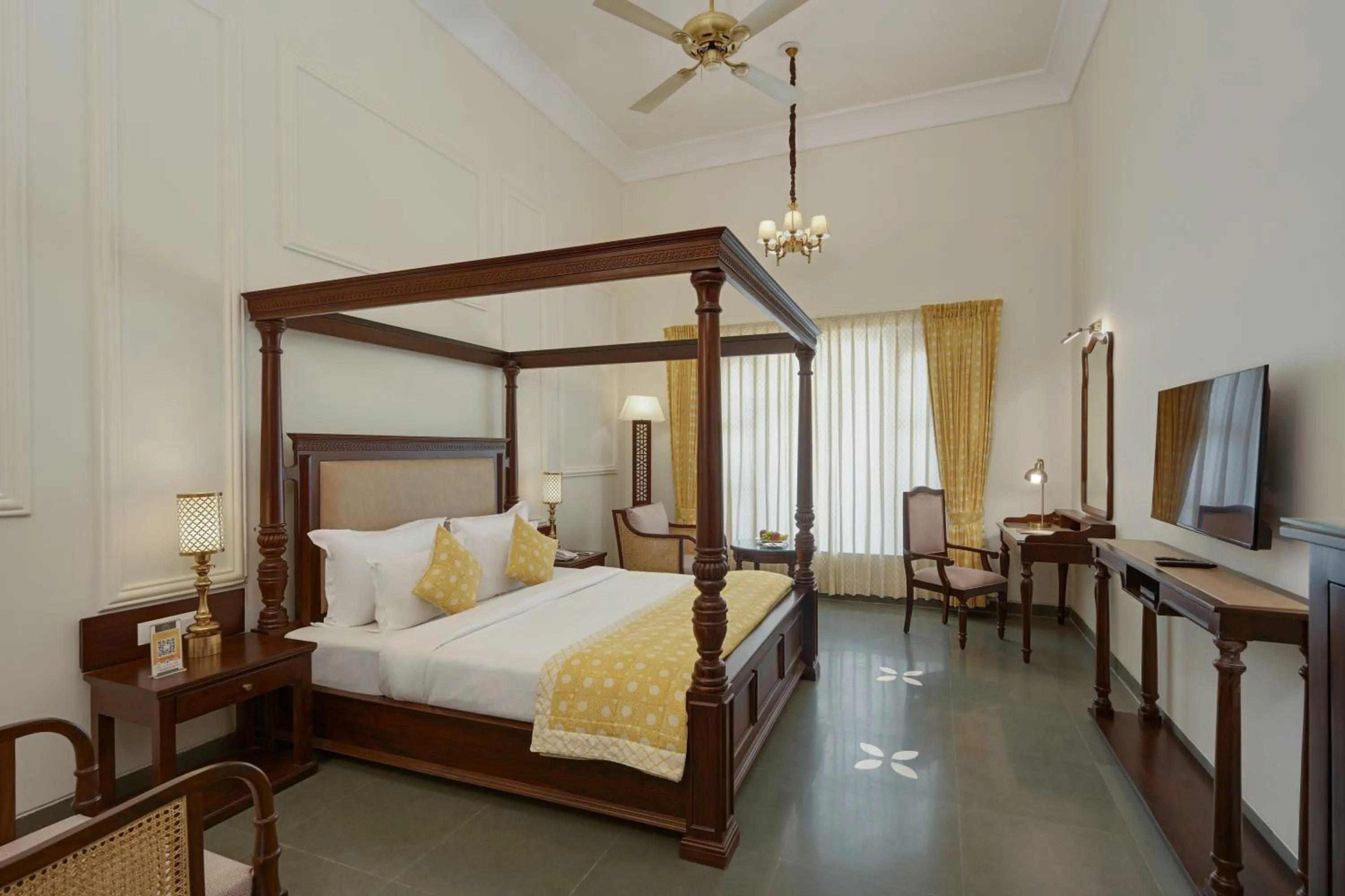 Bed in Brahma Niwas - Best Lake View Hotel in Udaipur