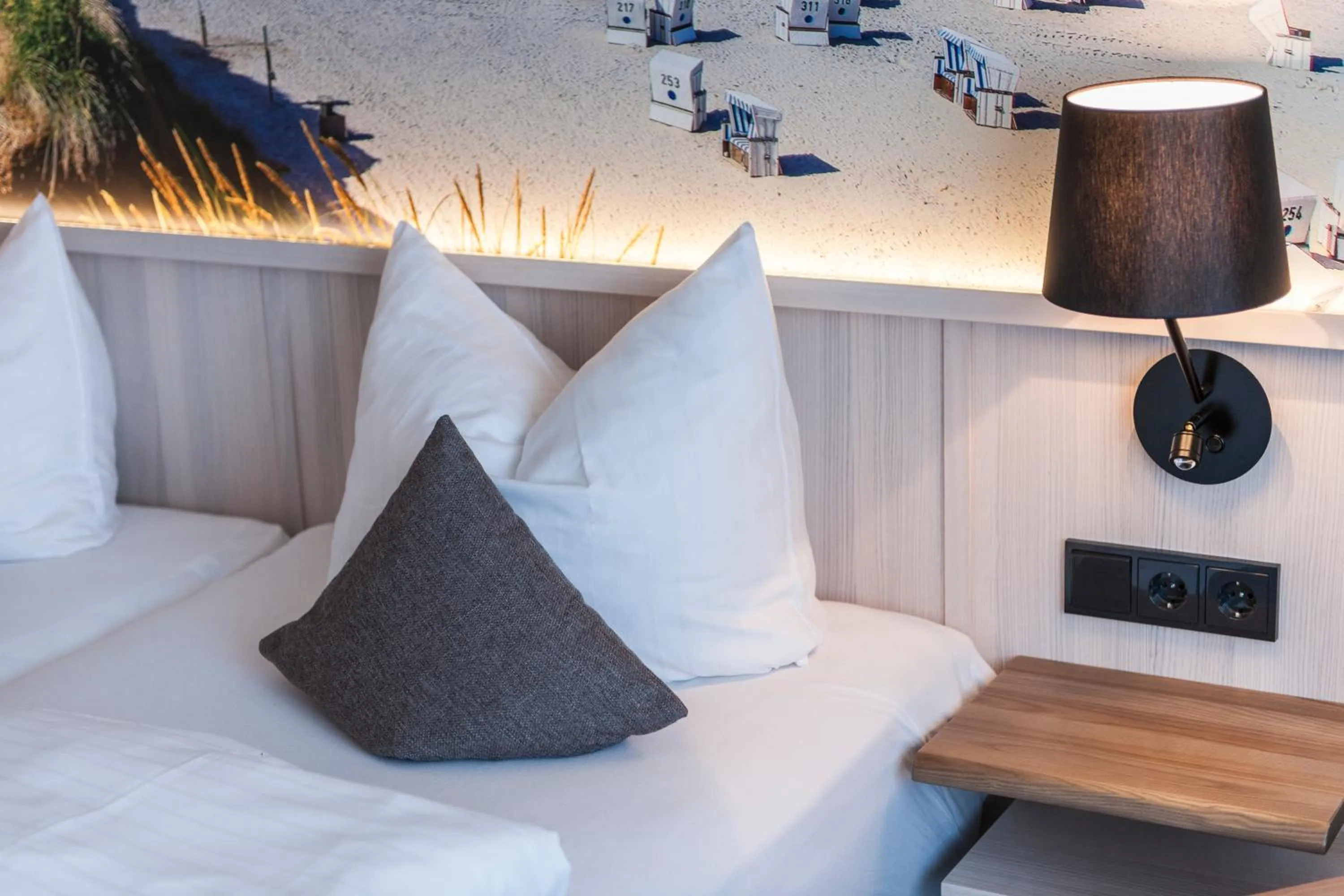 Decorative detail, Bed in Sylter Domizil