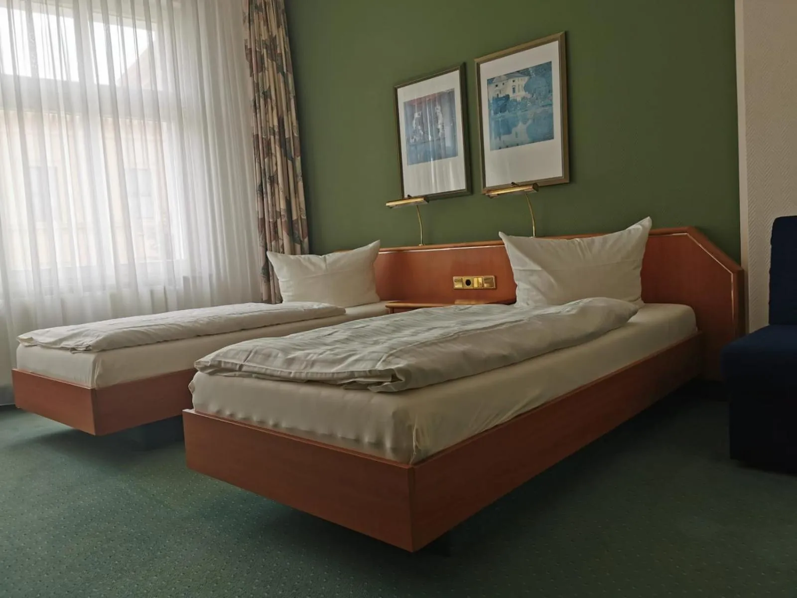 Bed in Hotel Kaiserhof