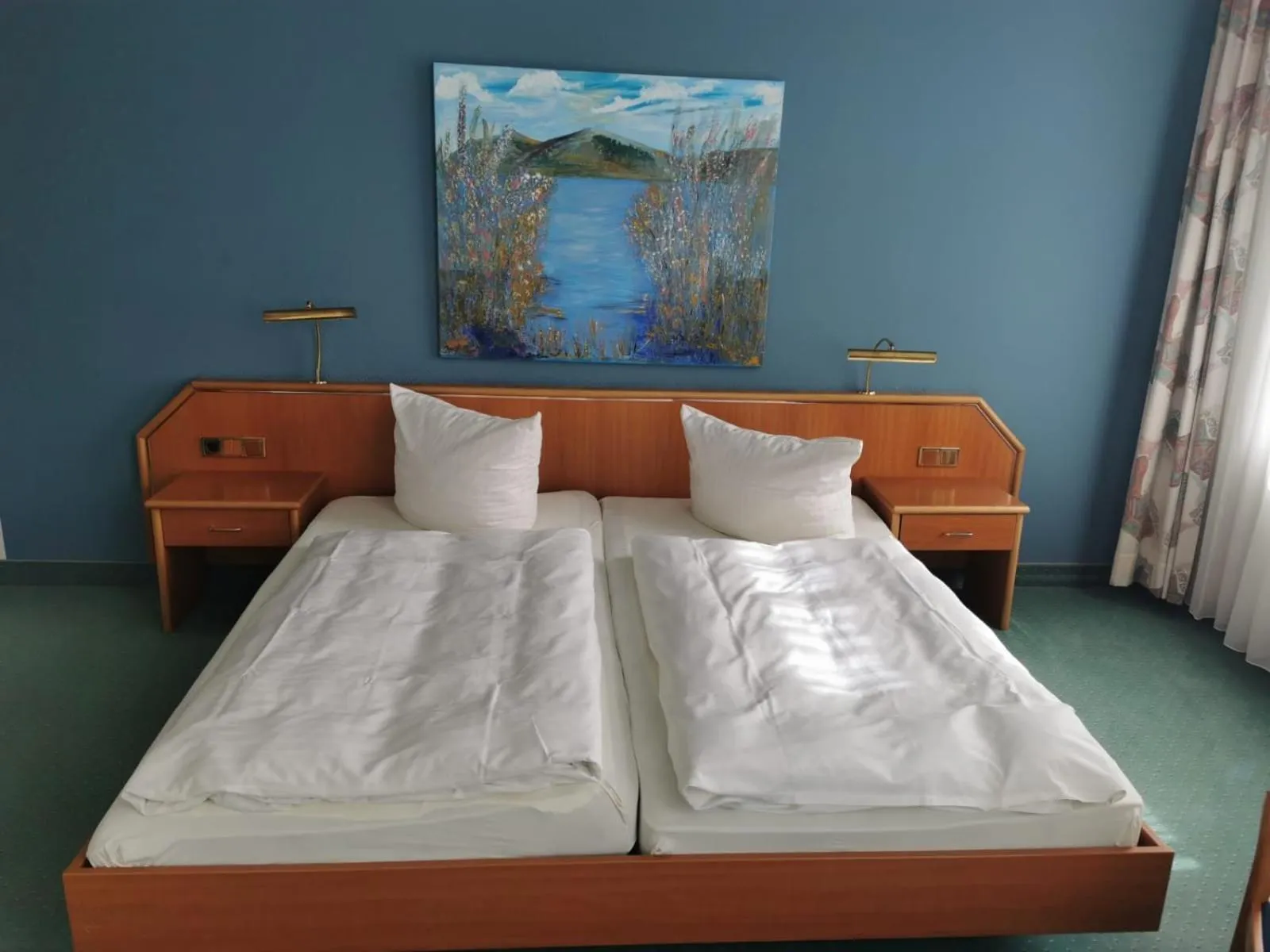 Bed in Hotel Kaiserhof