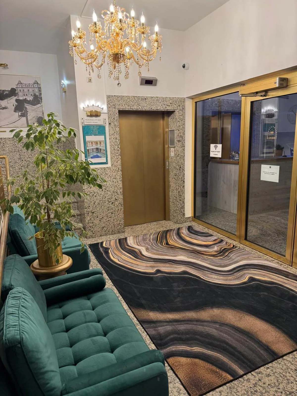 Lobby or reception in Hotel Kaiserhof