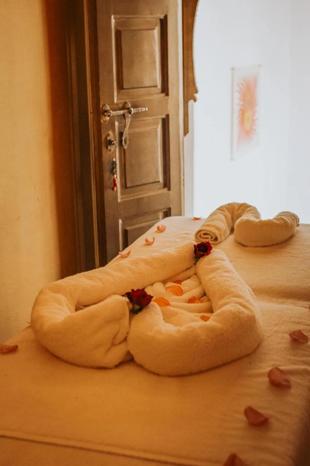 towels, Bed in RIAD NOLITA & SPA Kasbah