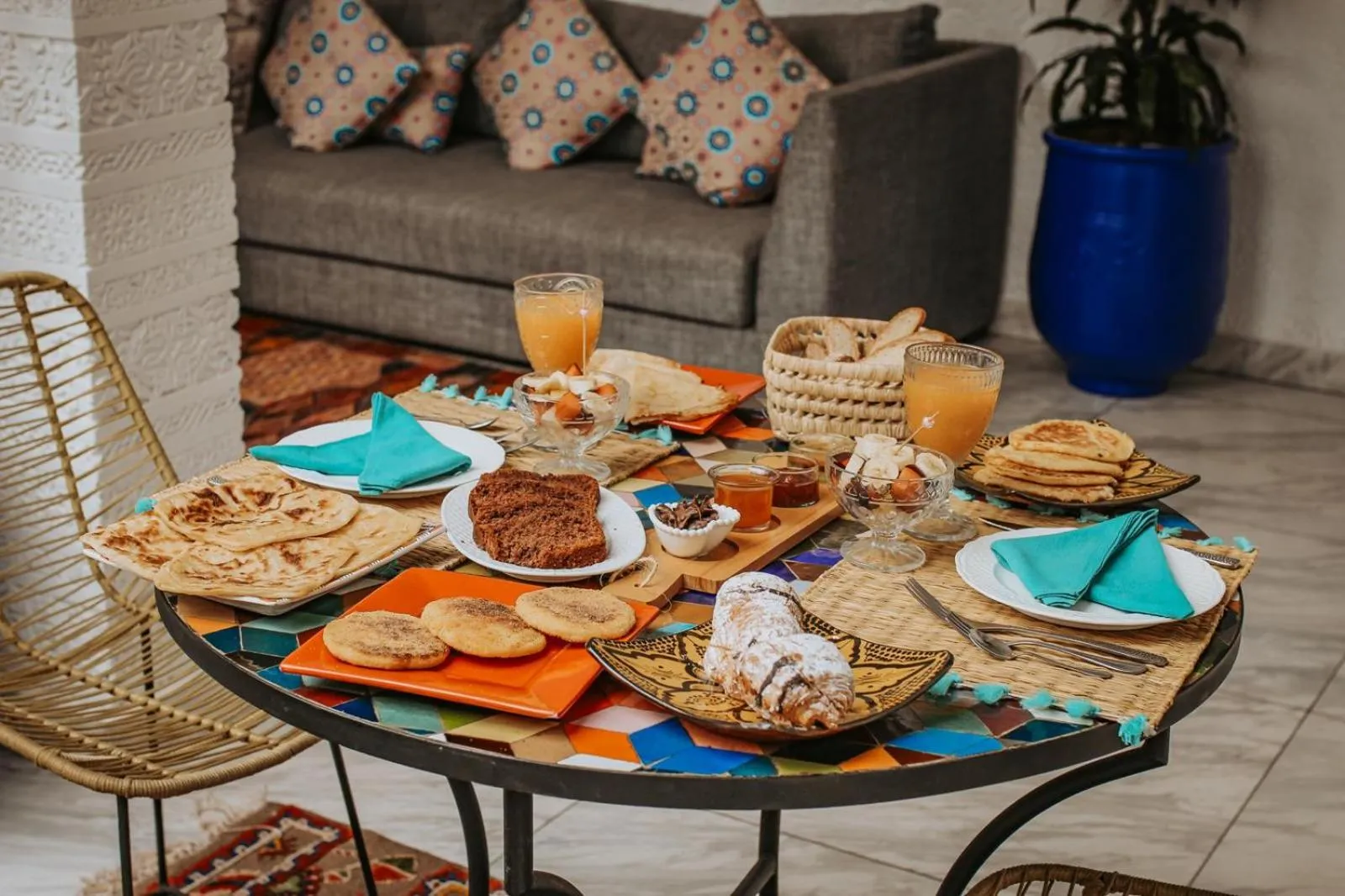Continental breakfast in RIAD NOLITA & SPA Kasbah