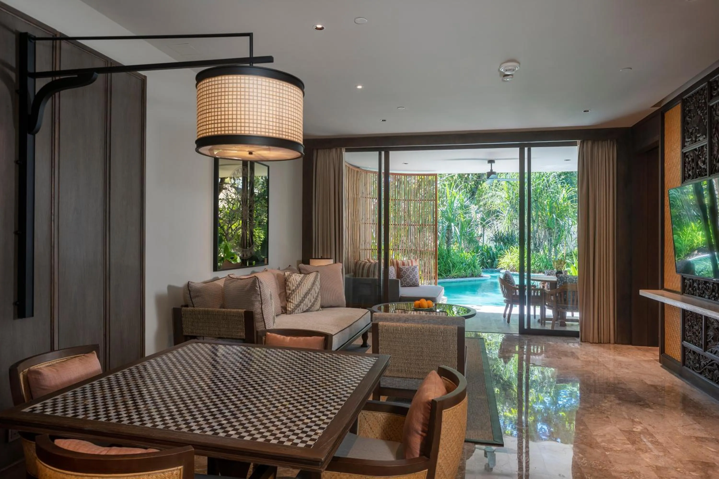 Living room in Andaz Bali, By Hyatt