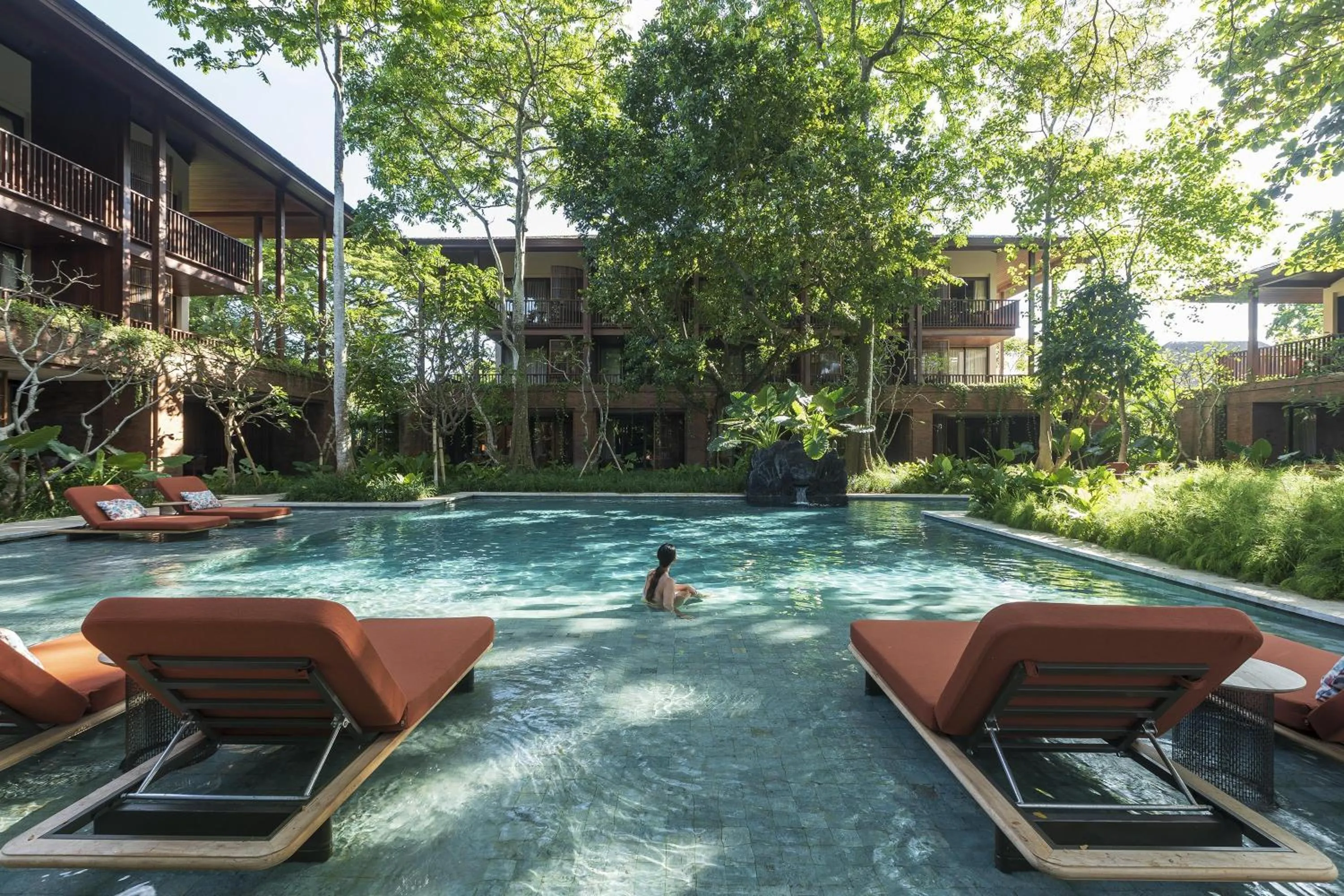 Swimming pool in Andaz Bali, By Hyatt