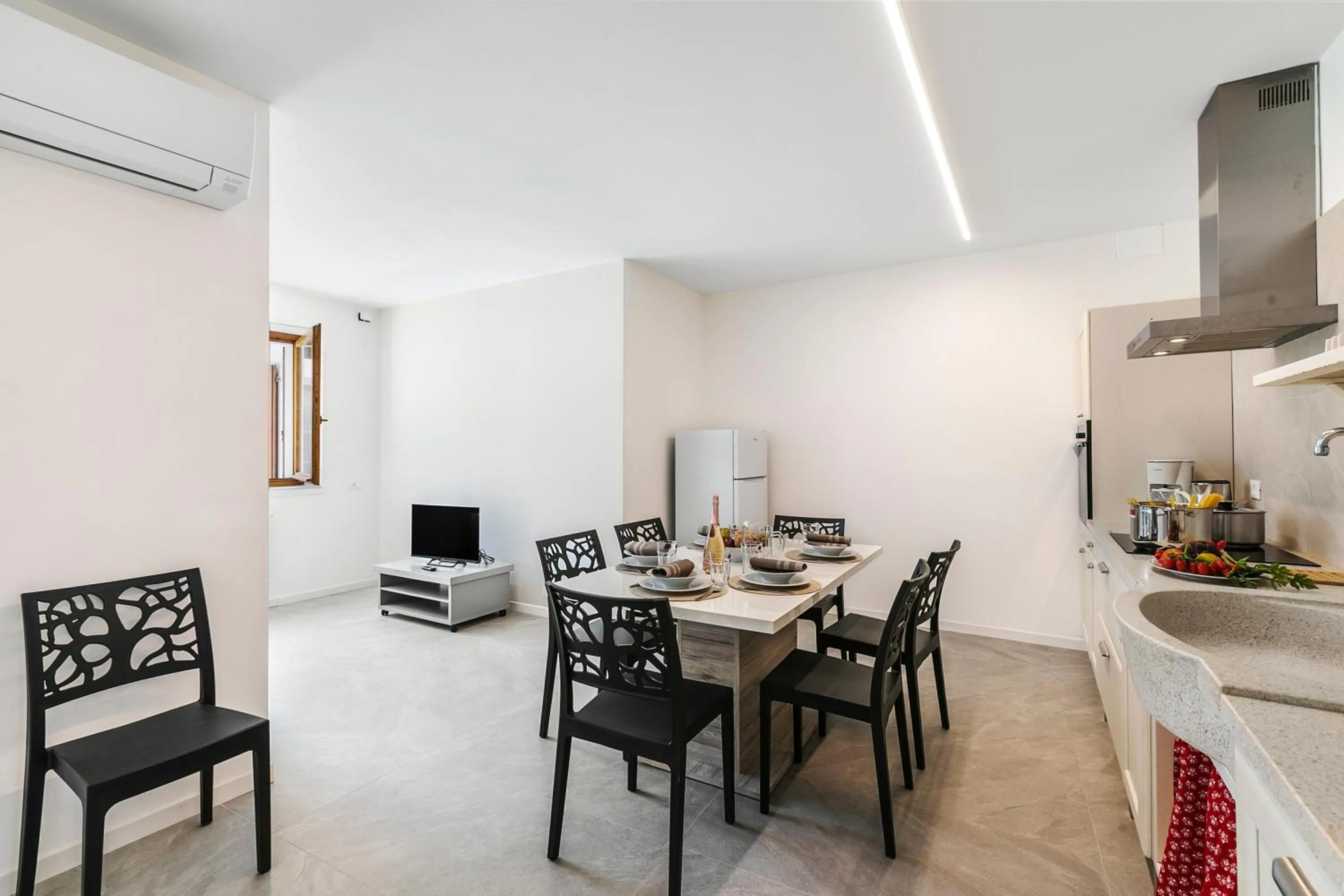 Kitchen or kitchenette in Residenza al Ponte