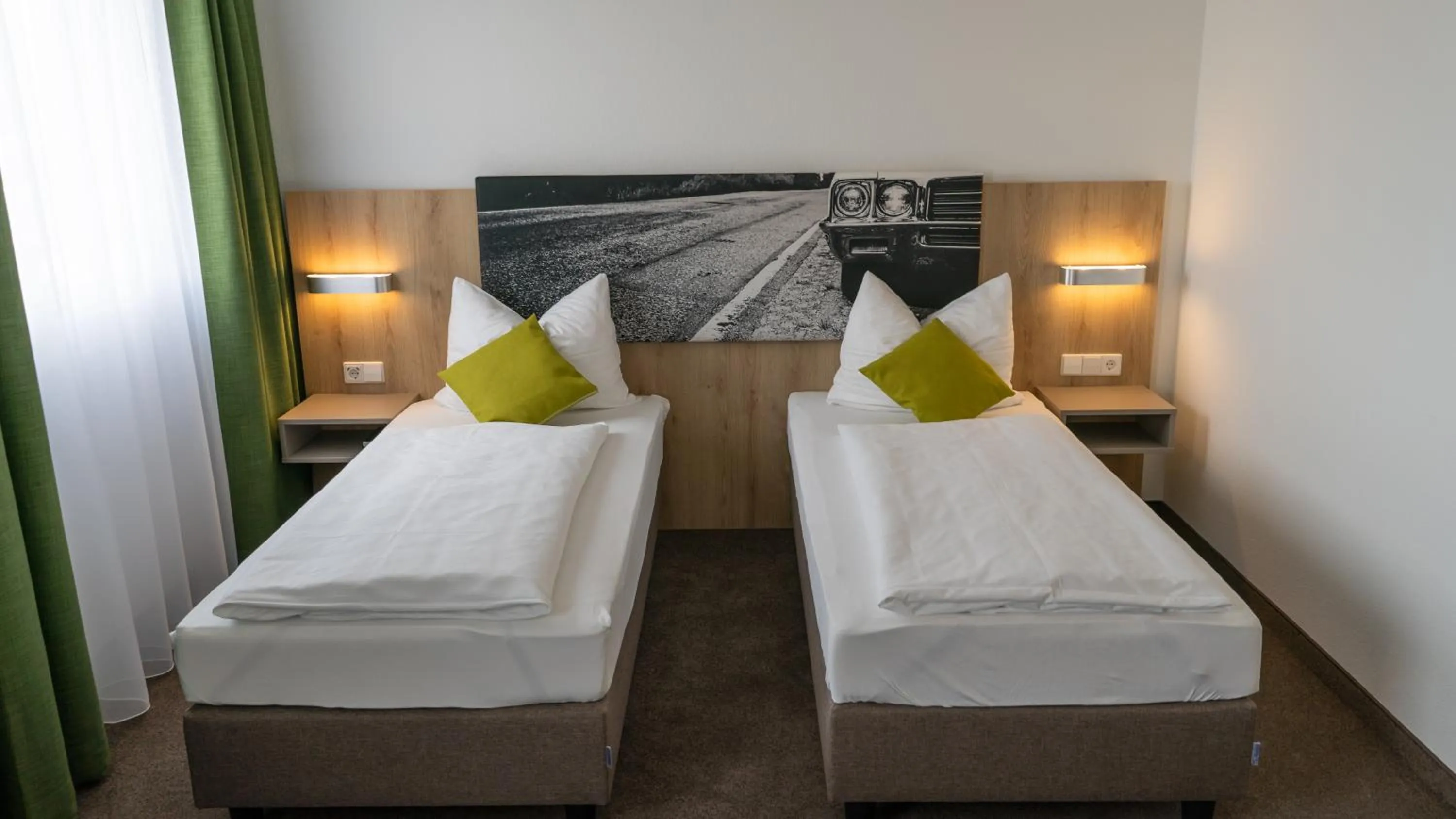 Bed in Highway Hotel