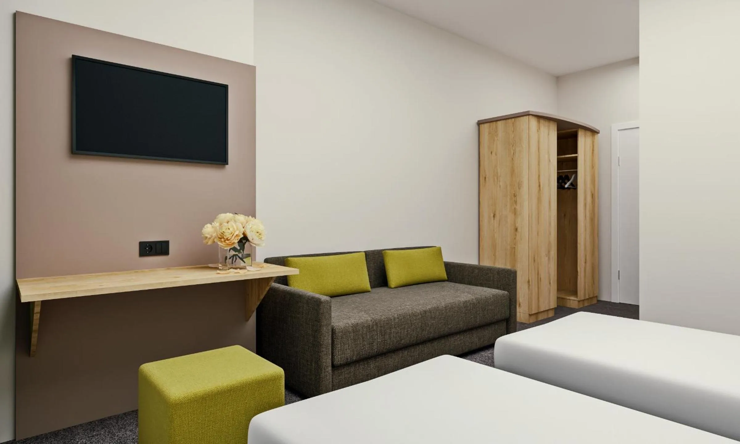 Bed in Highway Hotel