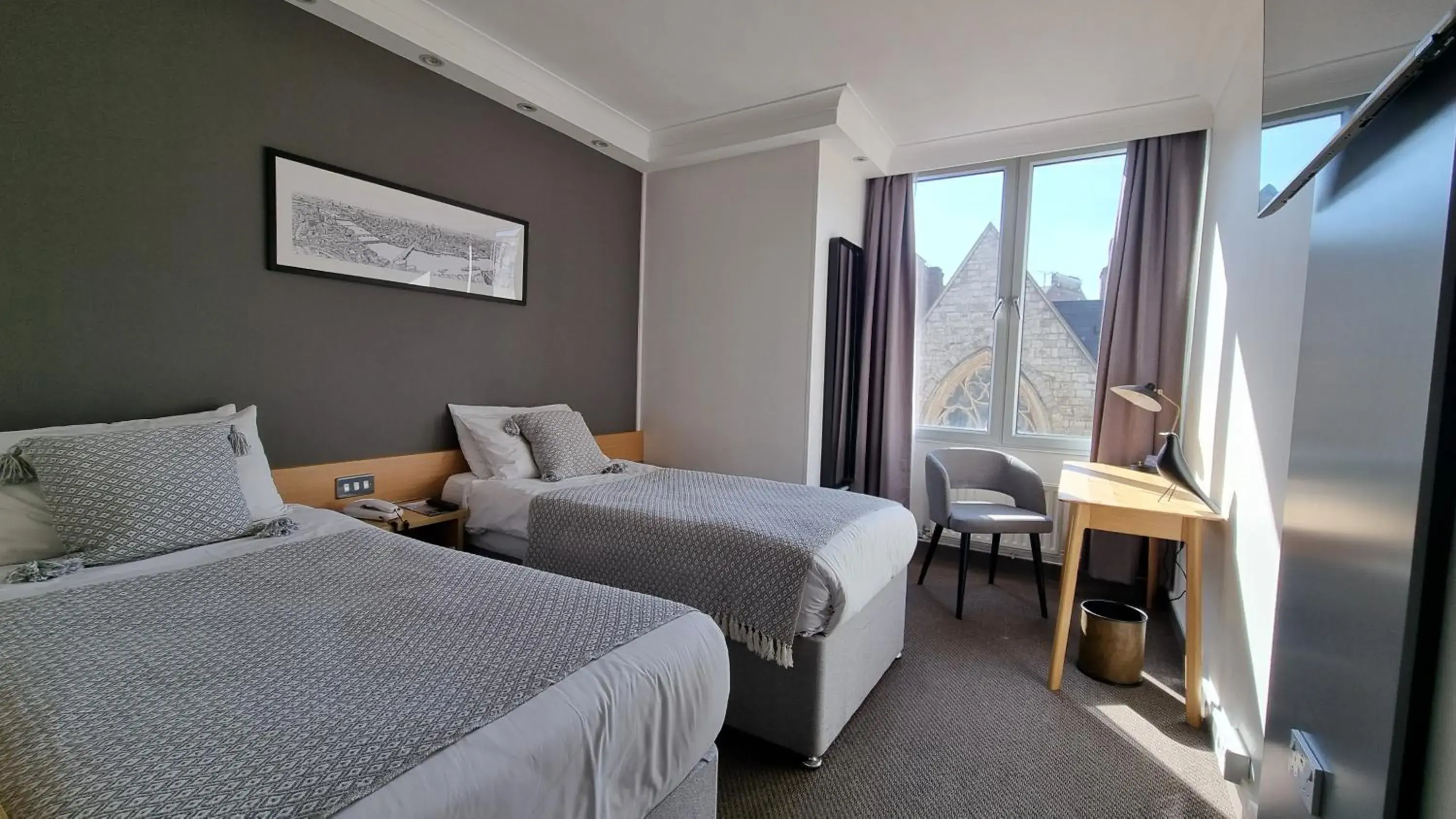 Bedroom, Bed in Lancaster Hall Hotel Bedroom, Bed in Lancaster Hall Hotel