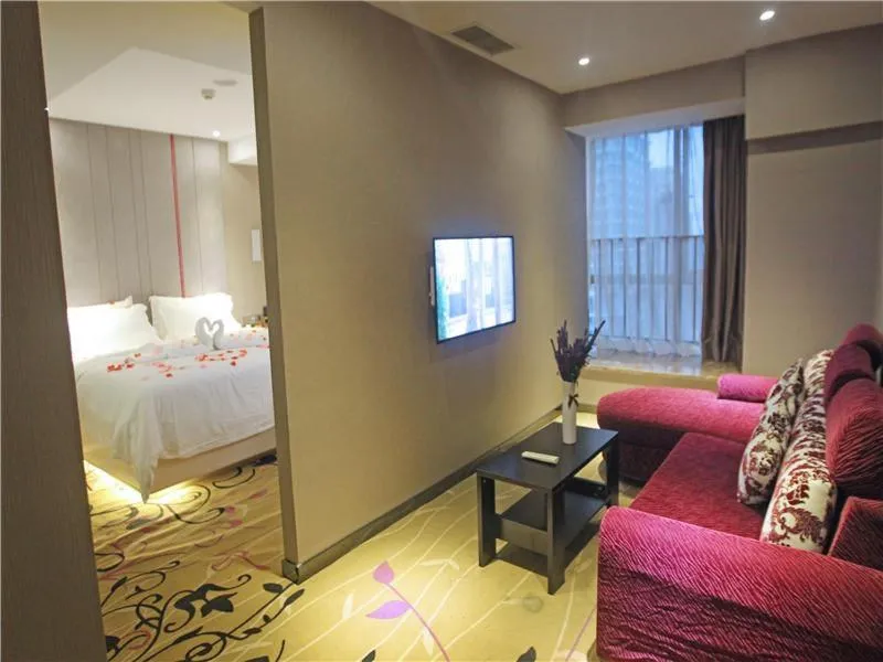 Bed in Lavande Hotel Guiyang Flower Orchard Fortune Plaza