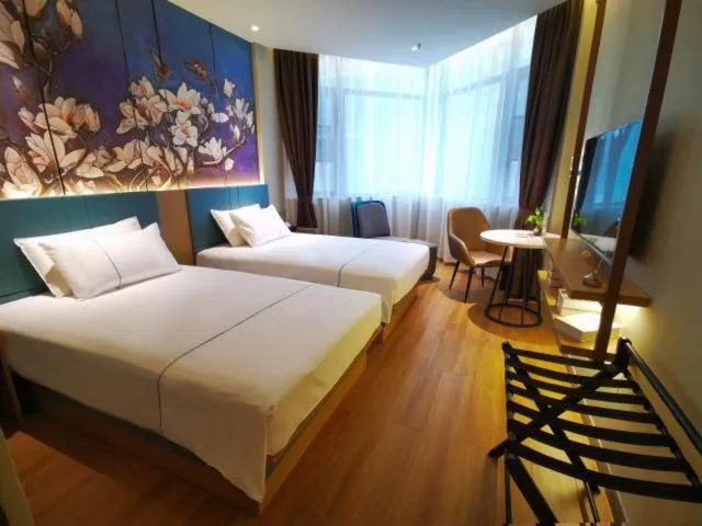 Bed in Magnotel guiyang fountain commercial center subway station hotel