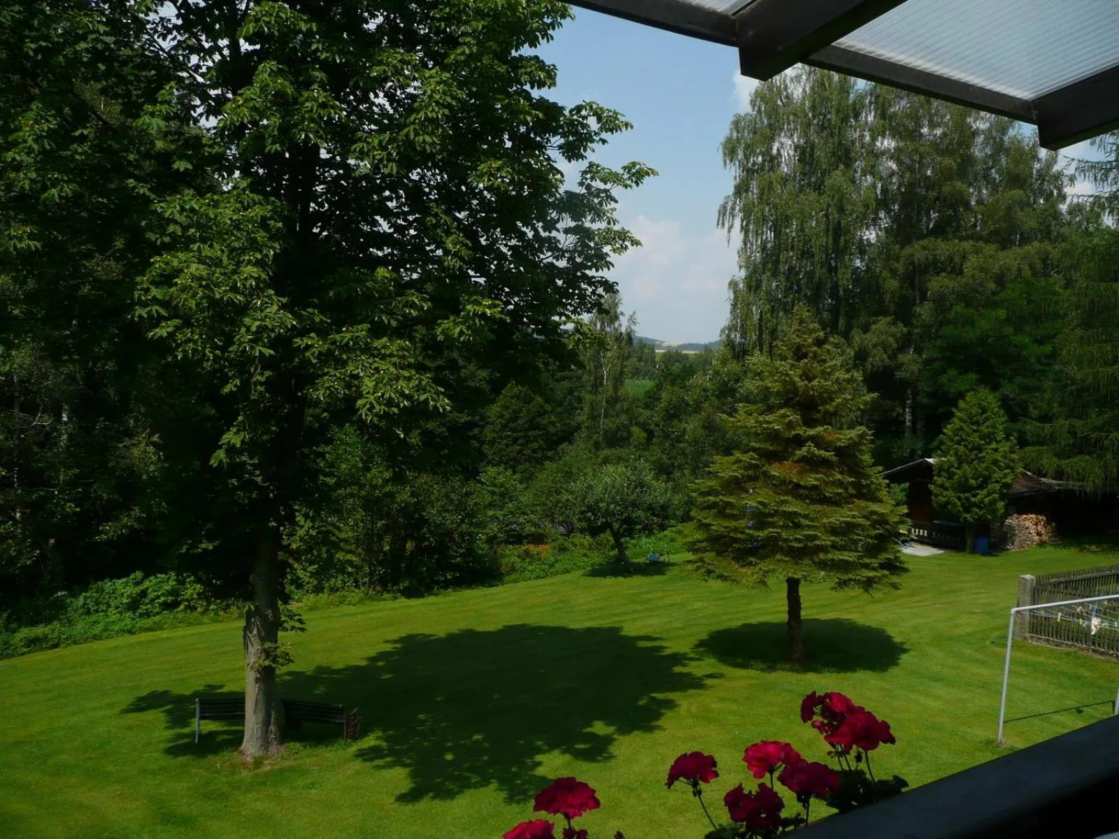 Garden view in Landhaus Am Forst