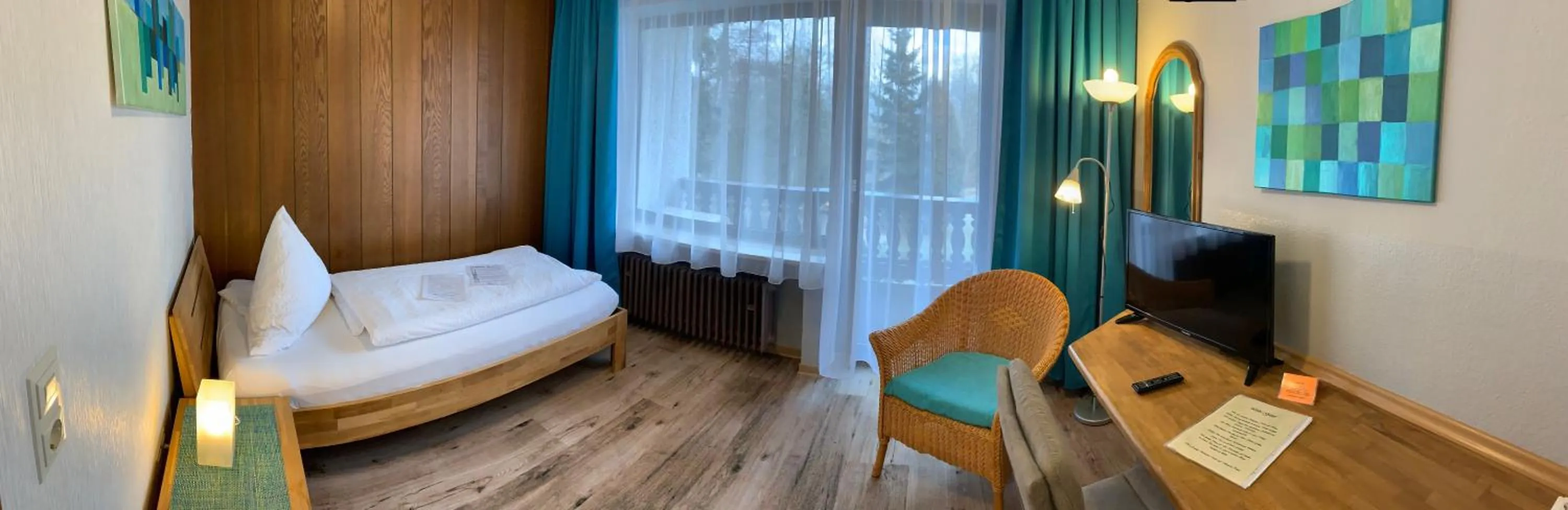 Photo of the whole room, Bed in Landhaus Am Forst