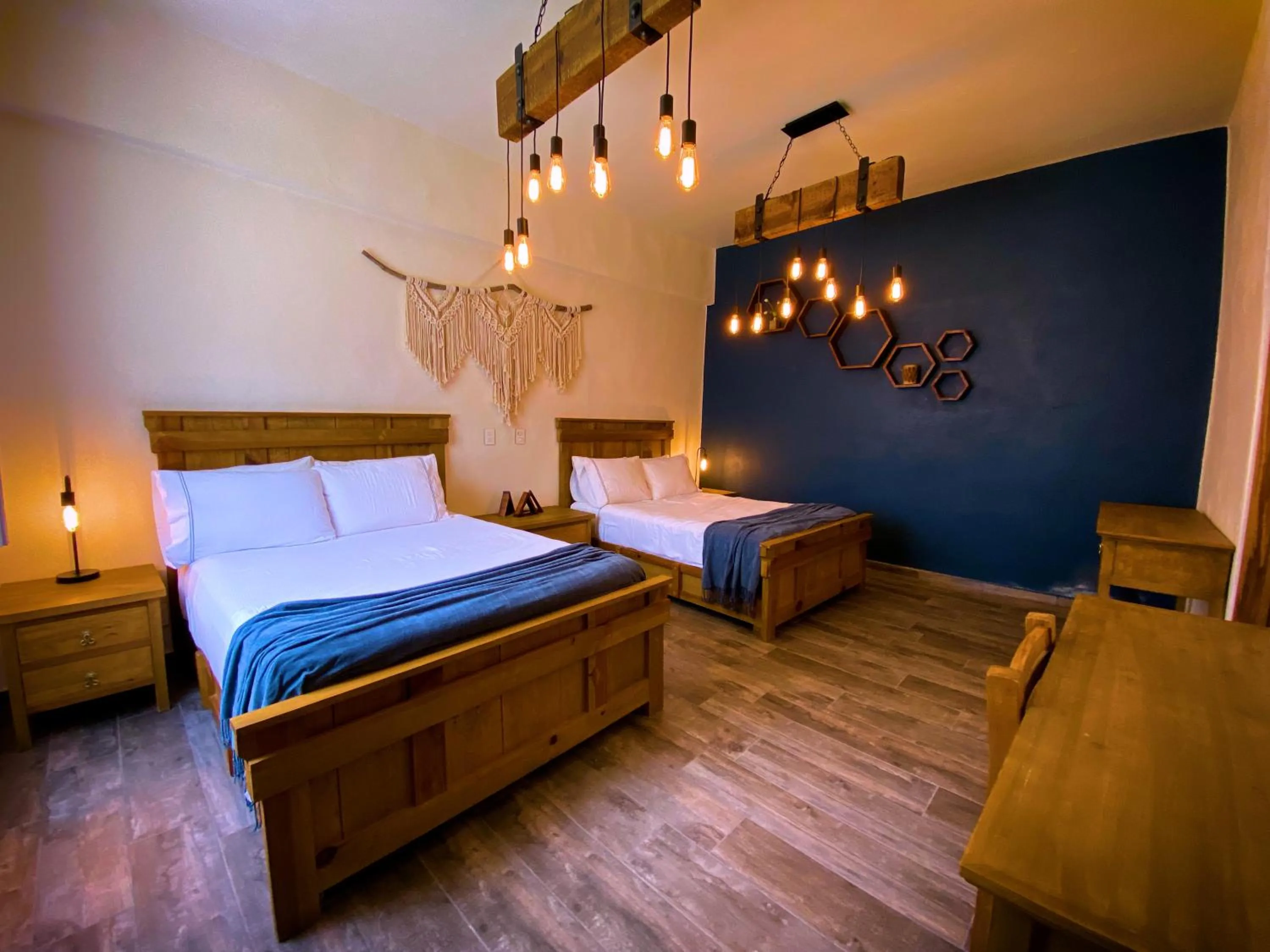 Bed in Hotel Boutique Rancho San Juan Teotihuacan