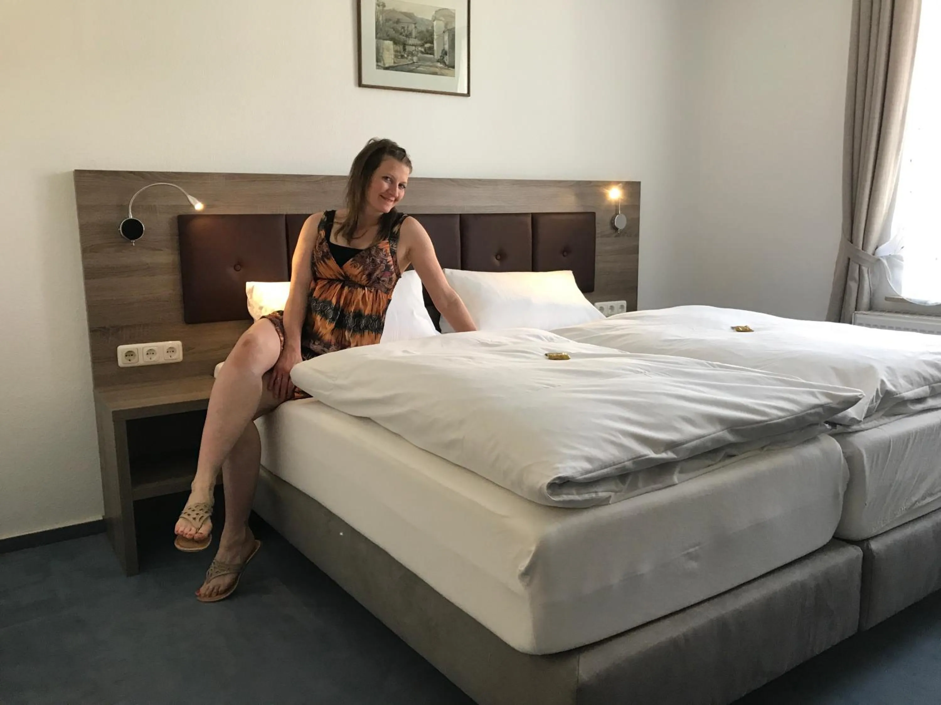 People, Bed in Hotel Junkerhaus