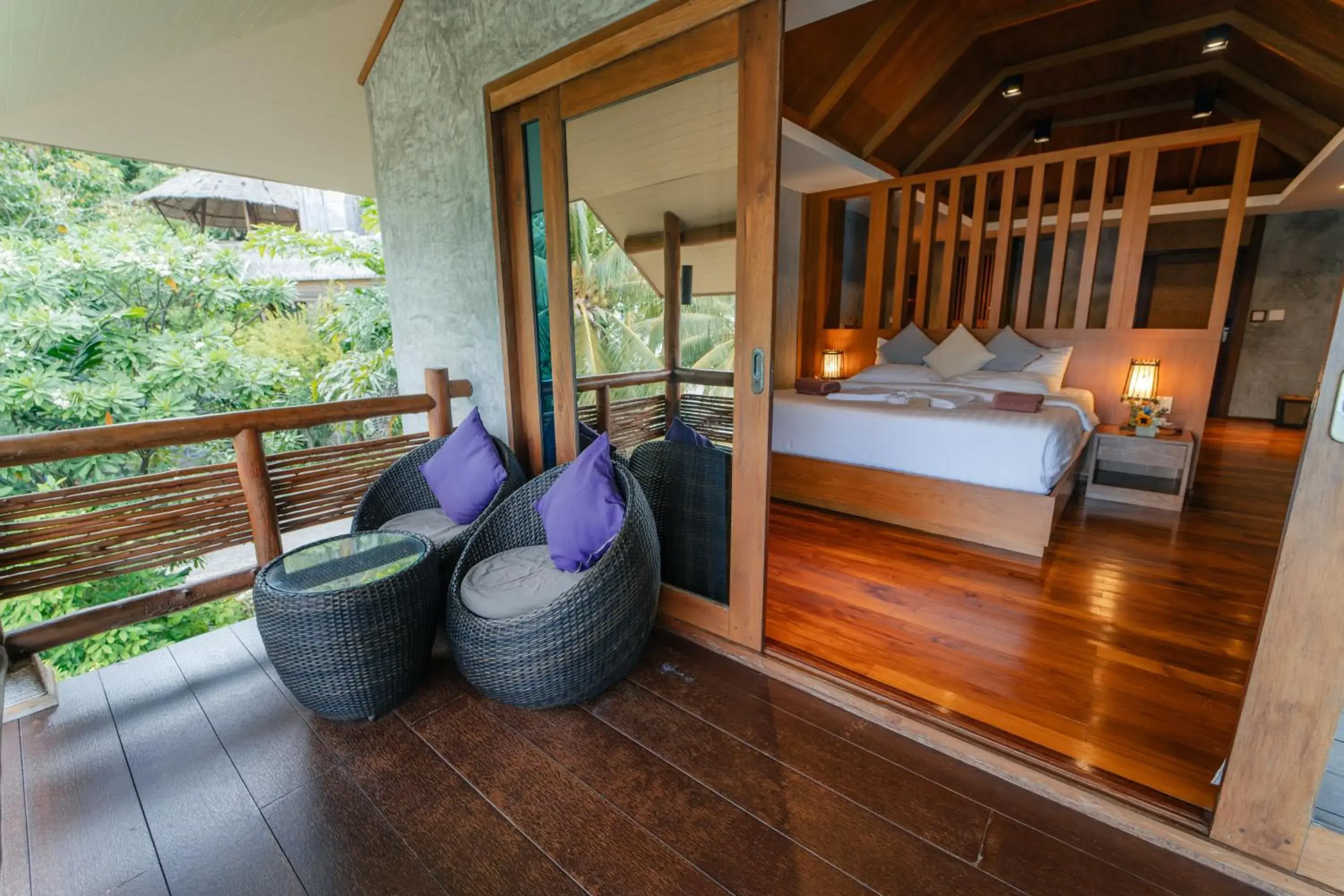 Balcony/Terrace, Bed in View Point Resort Balcony/Terrace, Bed in View Point Resort