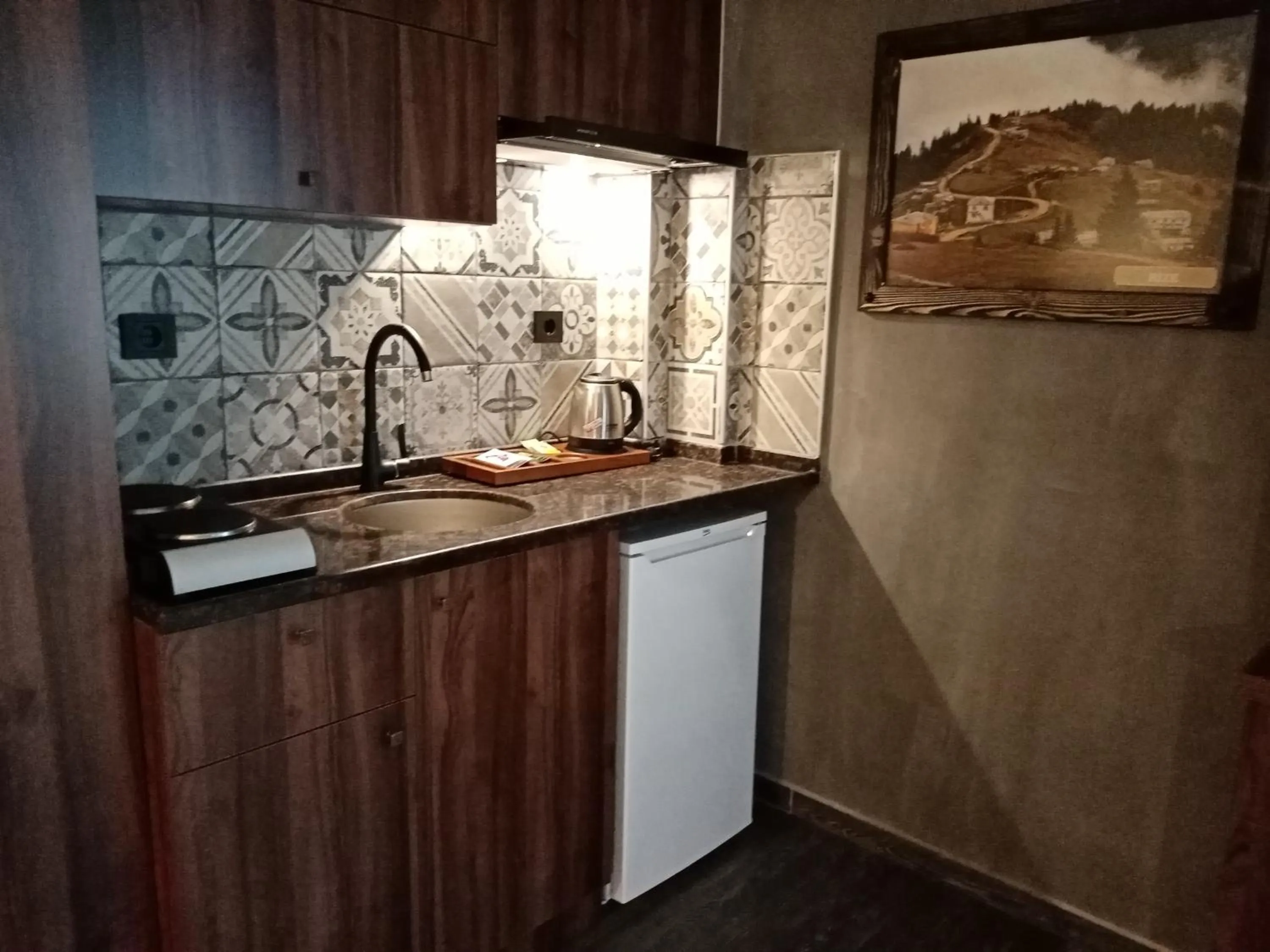 Kitchen or kitchenette in SARIGERME NEW GATE HOTEL
