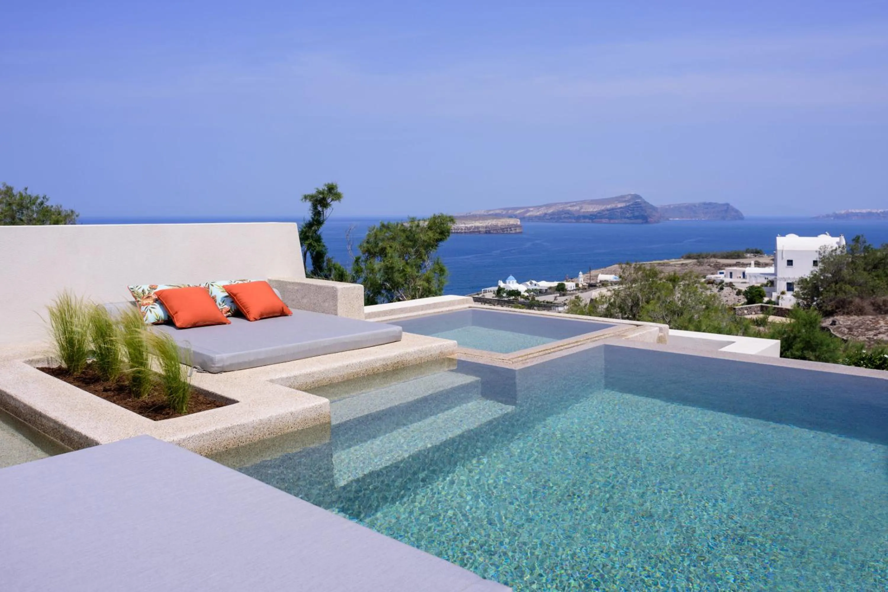 Patio in Potnia Theron Suites