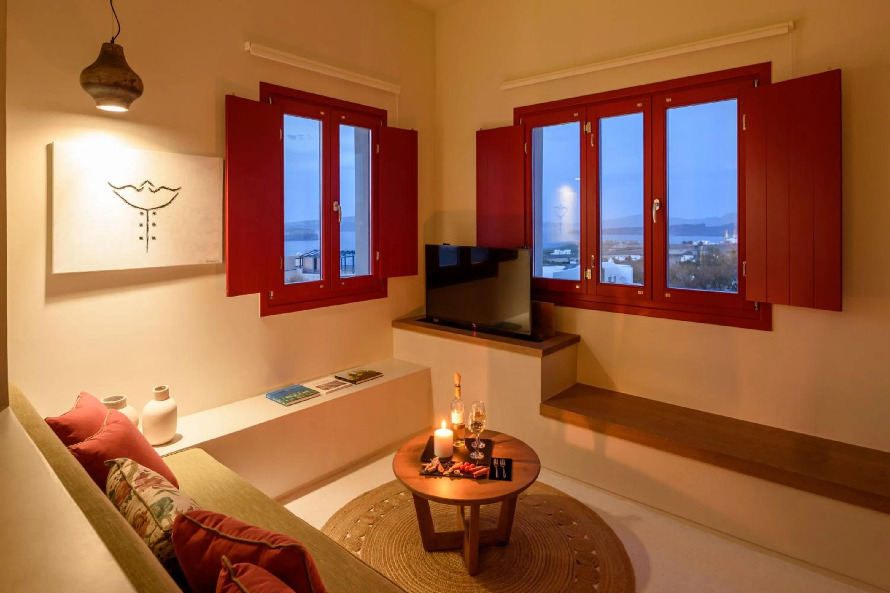 Bed in Potnia Theron Suites