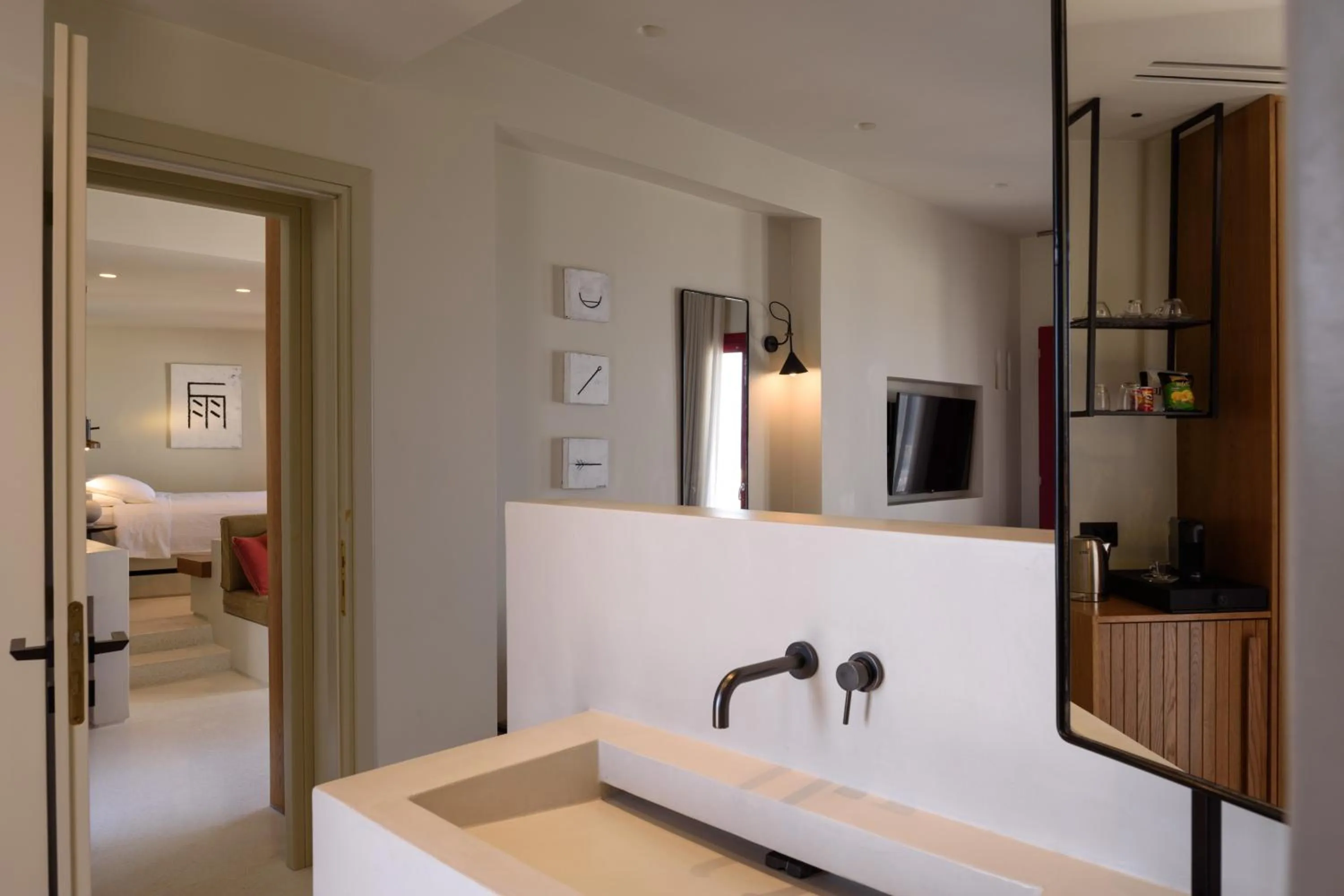 Toilet, Bed in Potnia Theron Suites