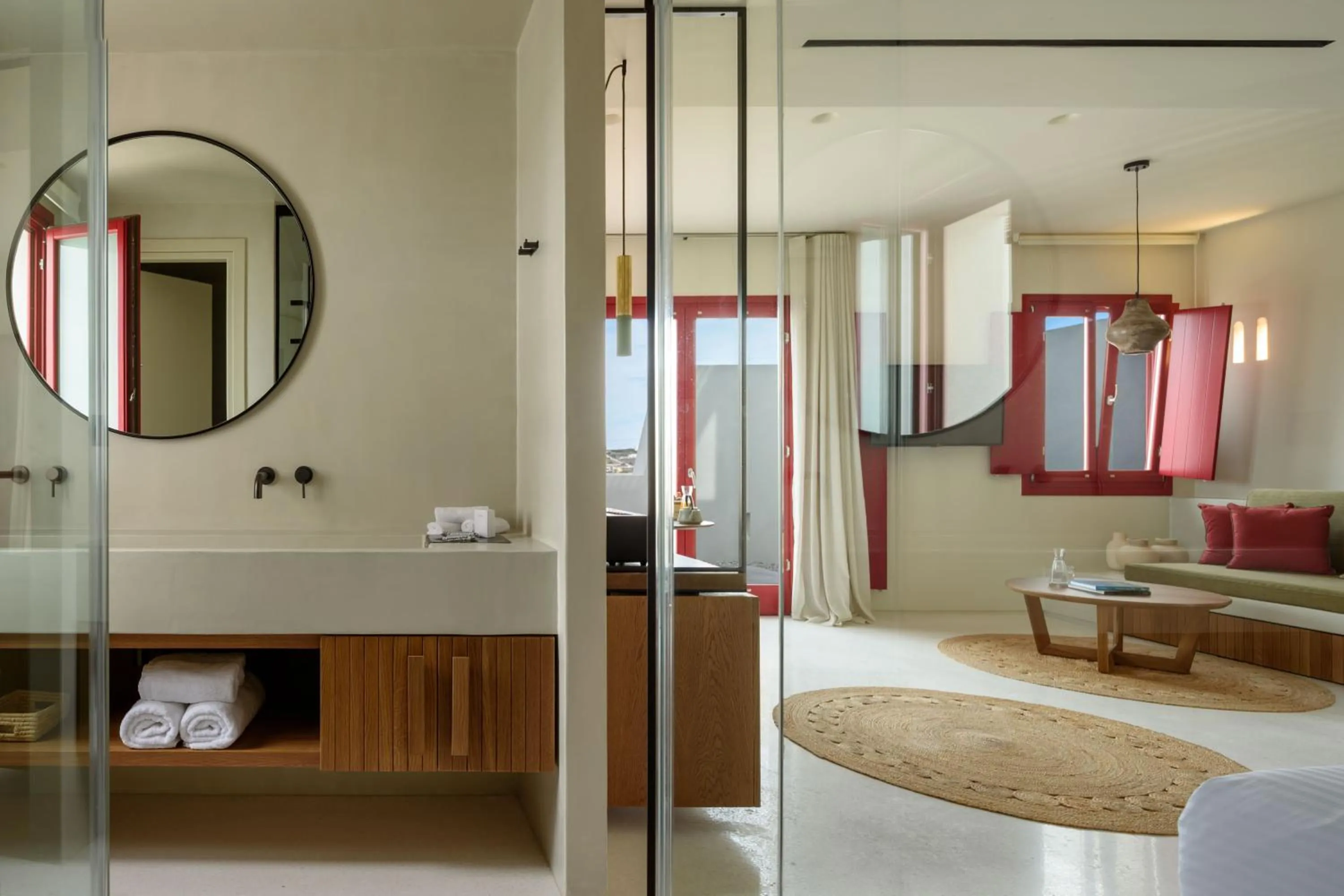 Shower in Potnia Theron Suites