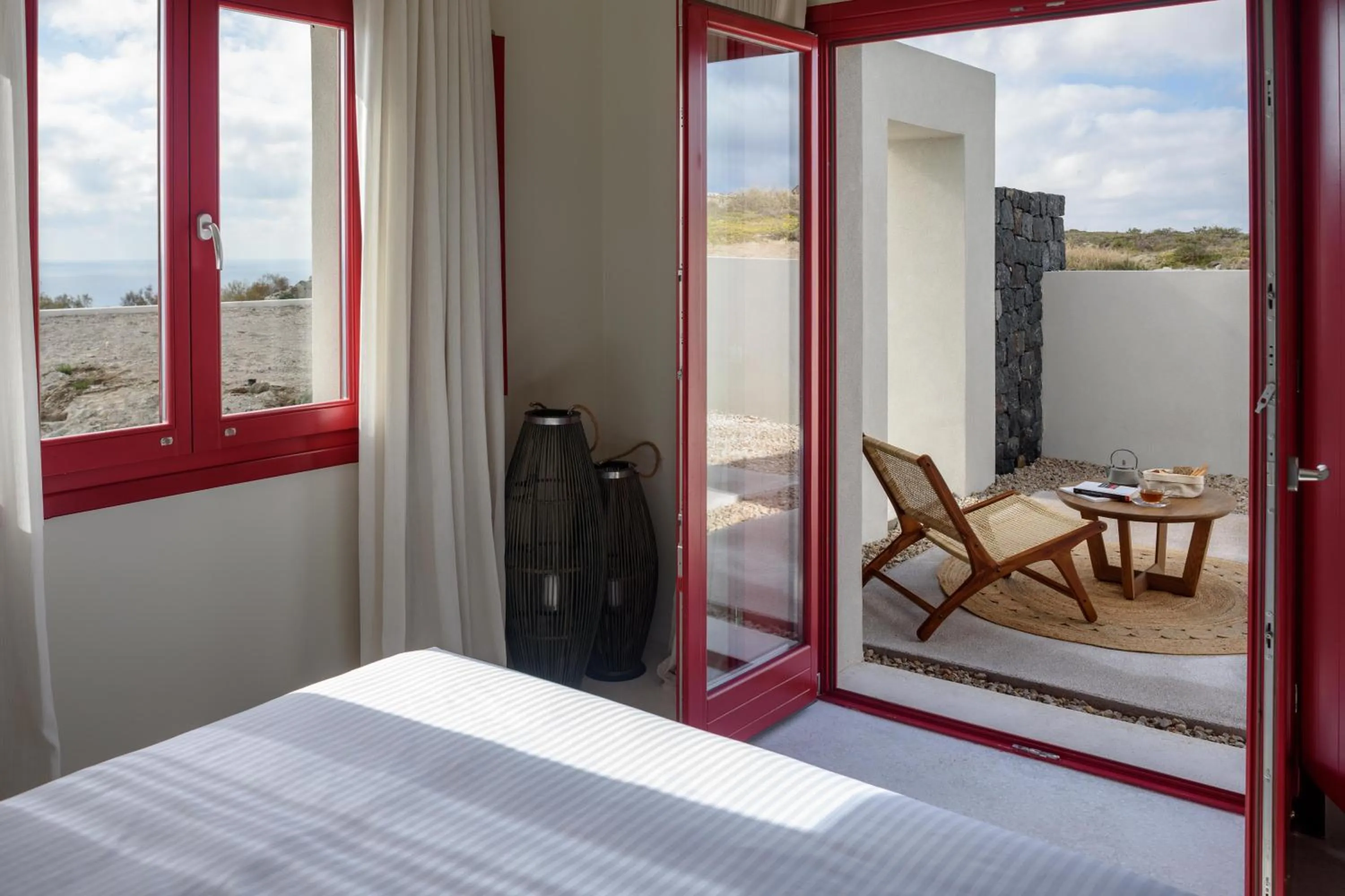 Patio, Bed in Potnia Theron Suites