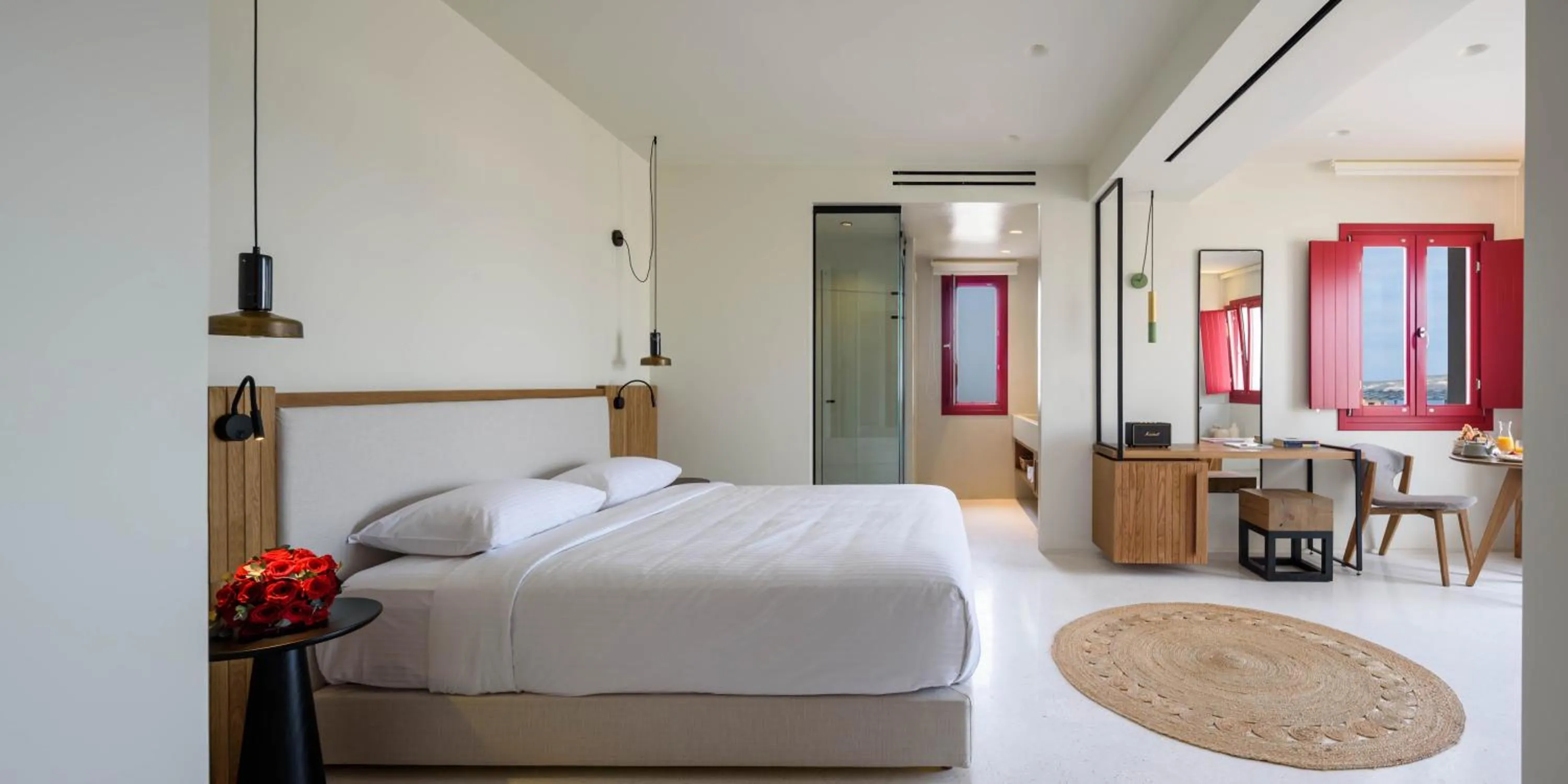 Bed in Potnia Theron Suites