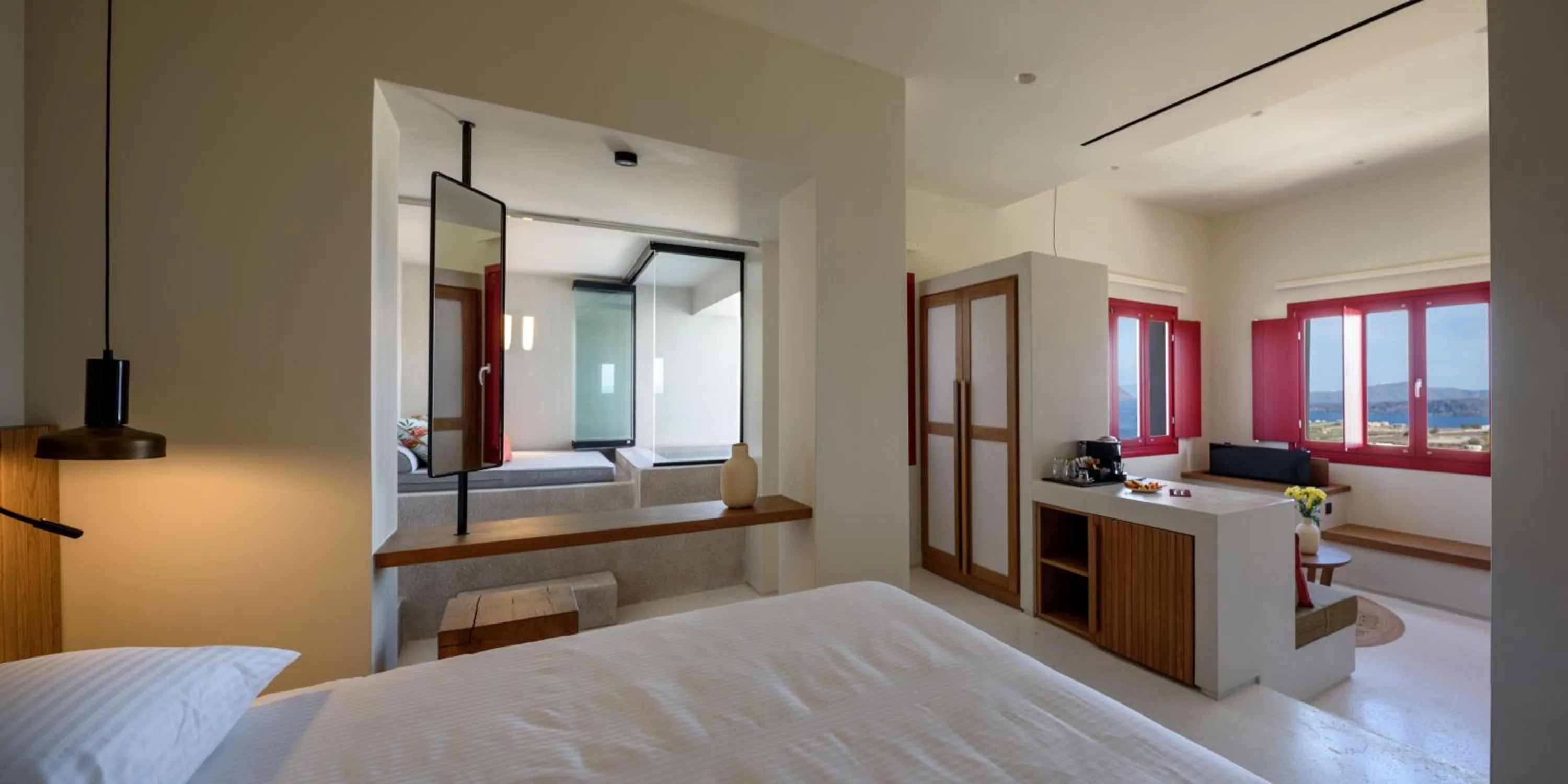 Patio, Bed in Potnia Theron Suites