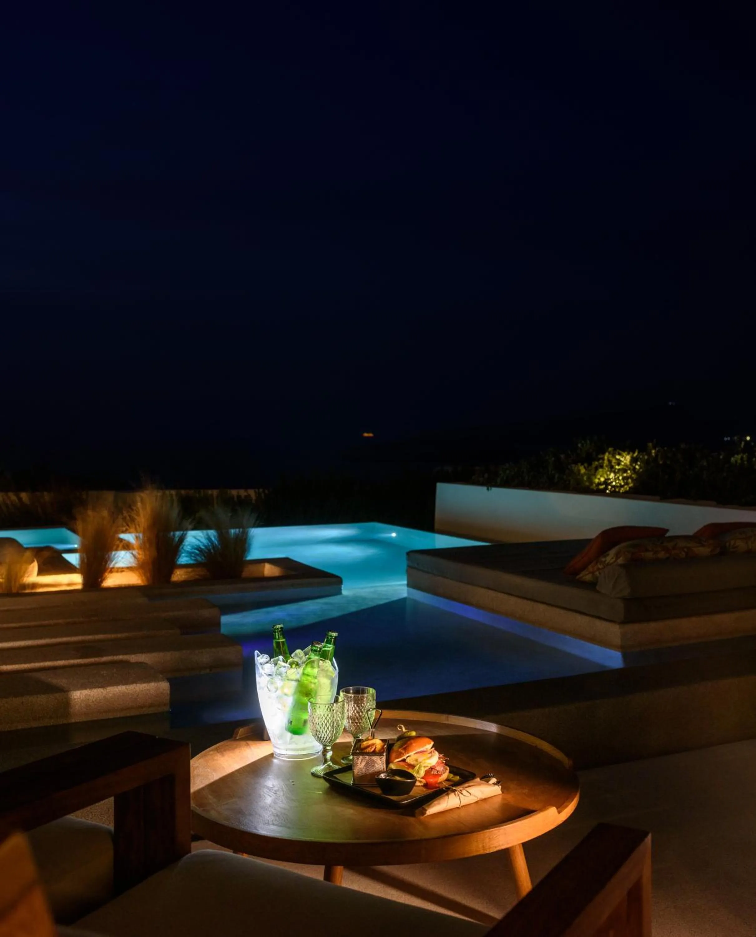 Patio in Potnia Theron Suites