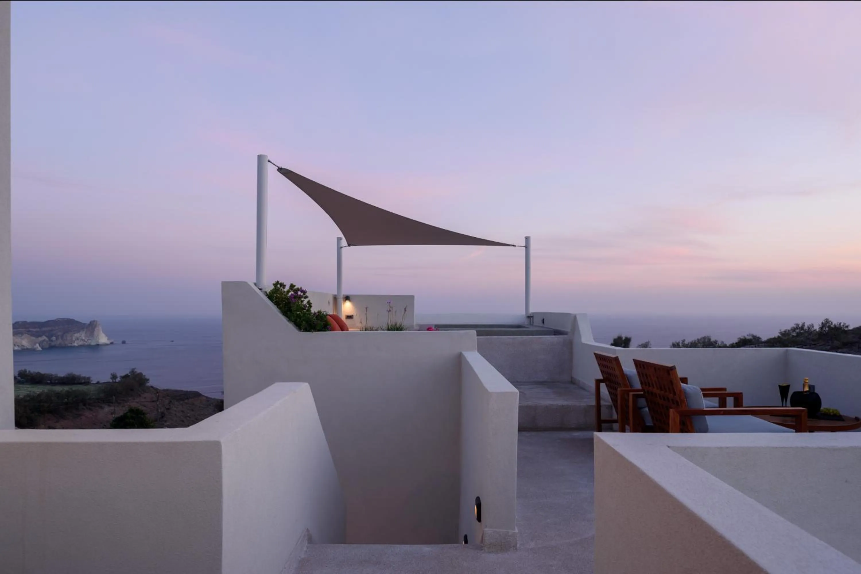 Patio in Potnia Theron Suites