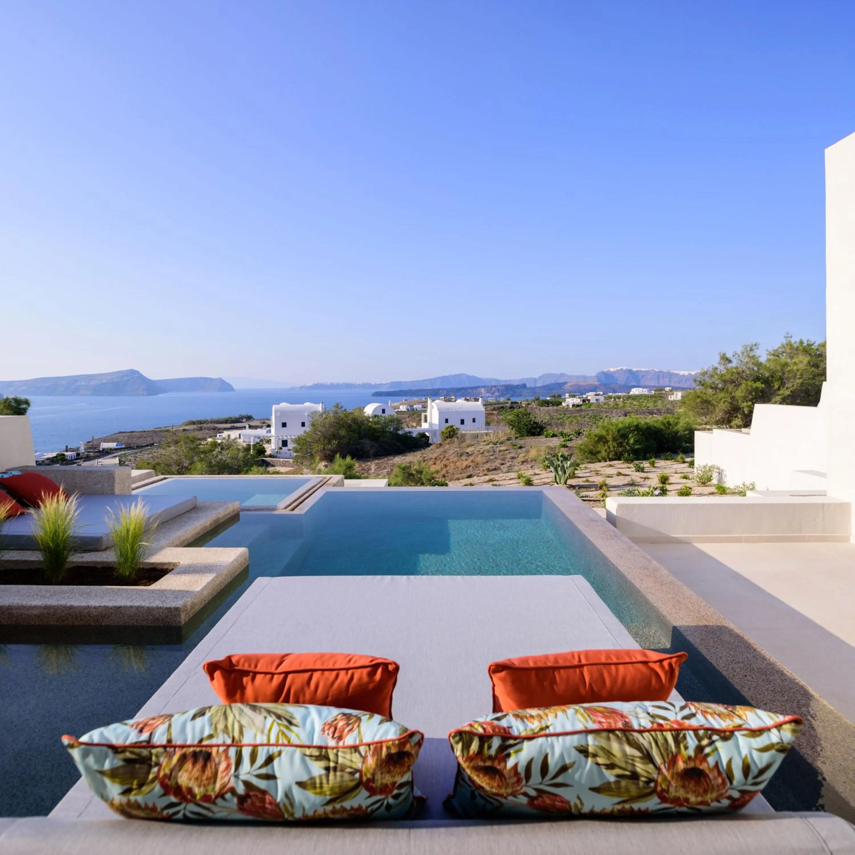 Patio in Potnia Theron Suites