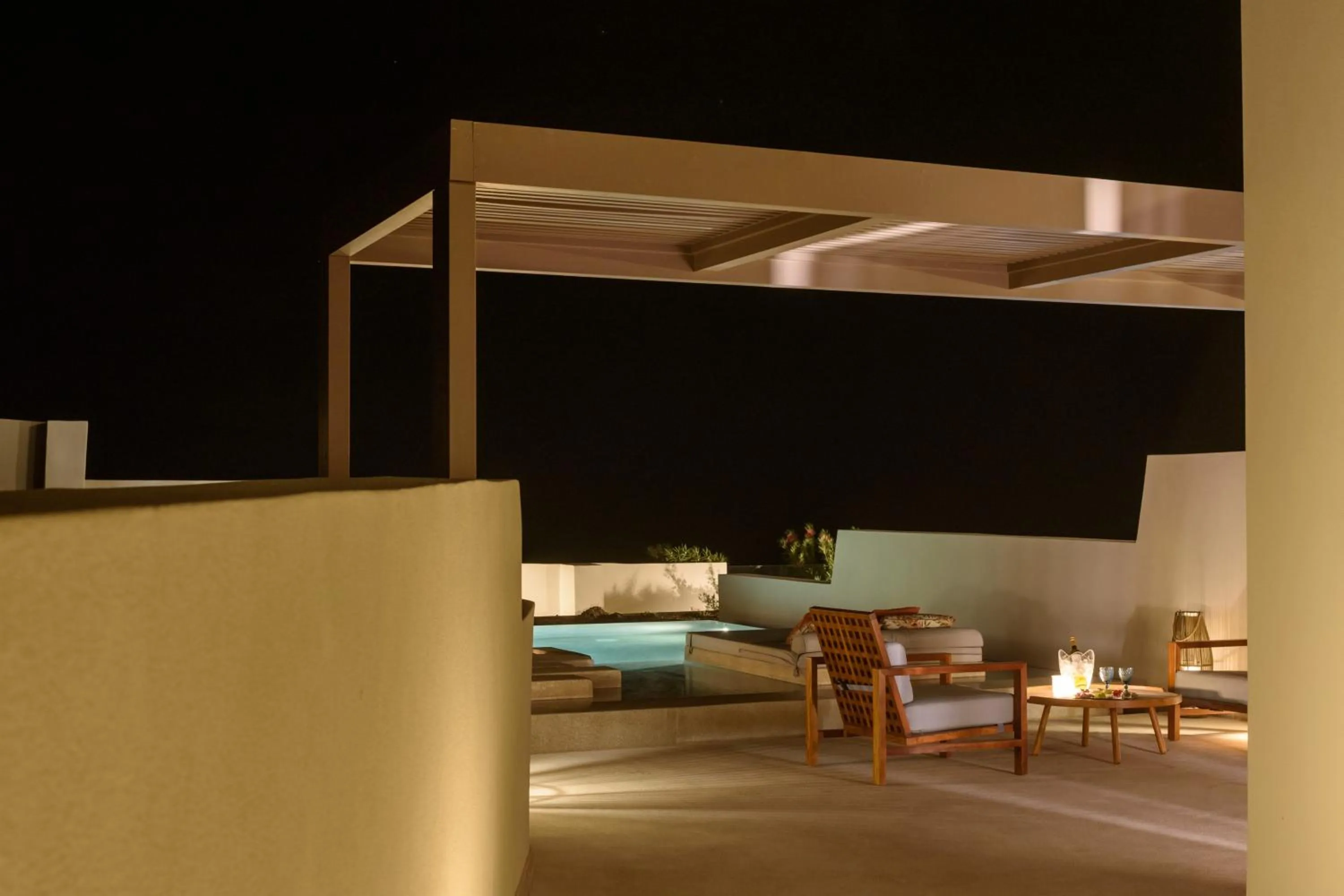 Patio in Potnia Theron Suites