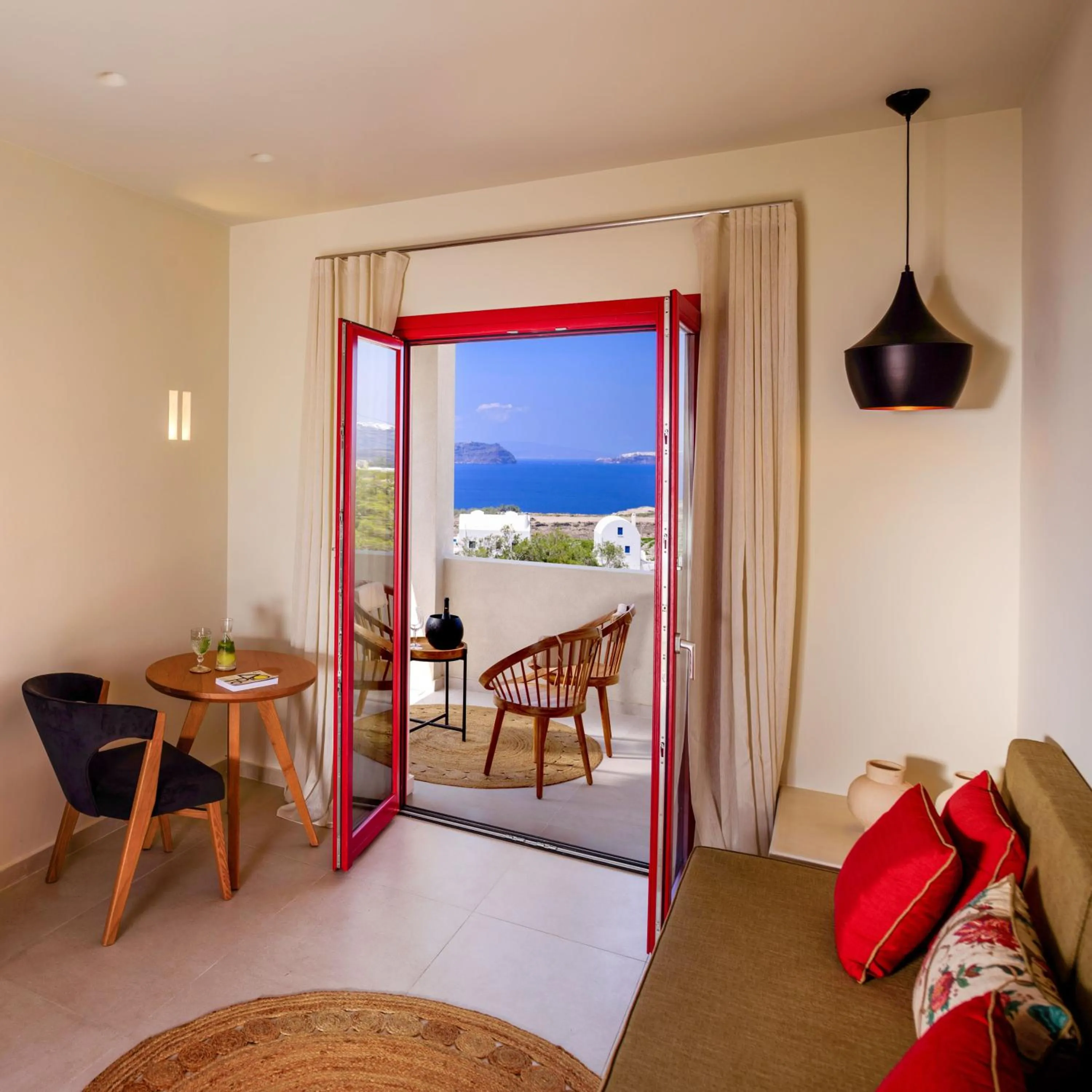 Patio in Potnia Theron Suites