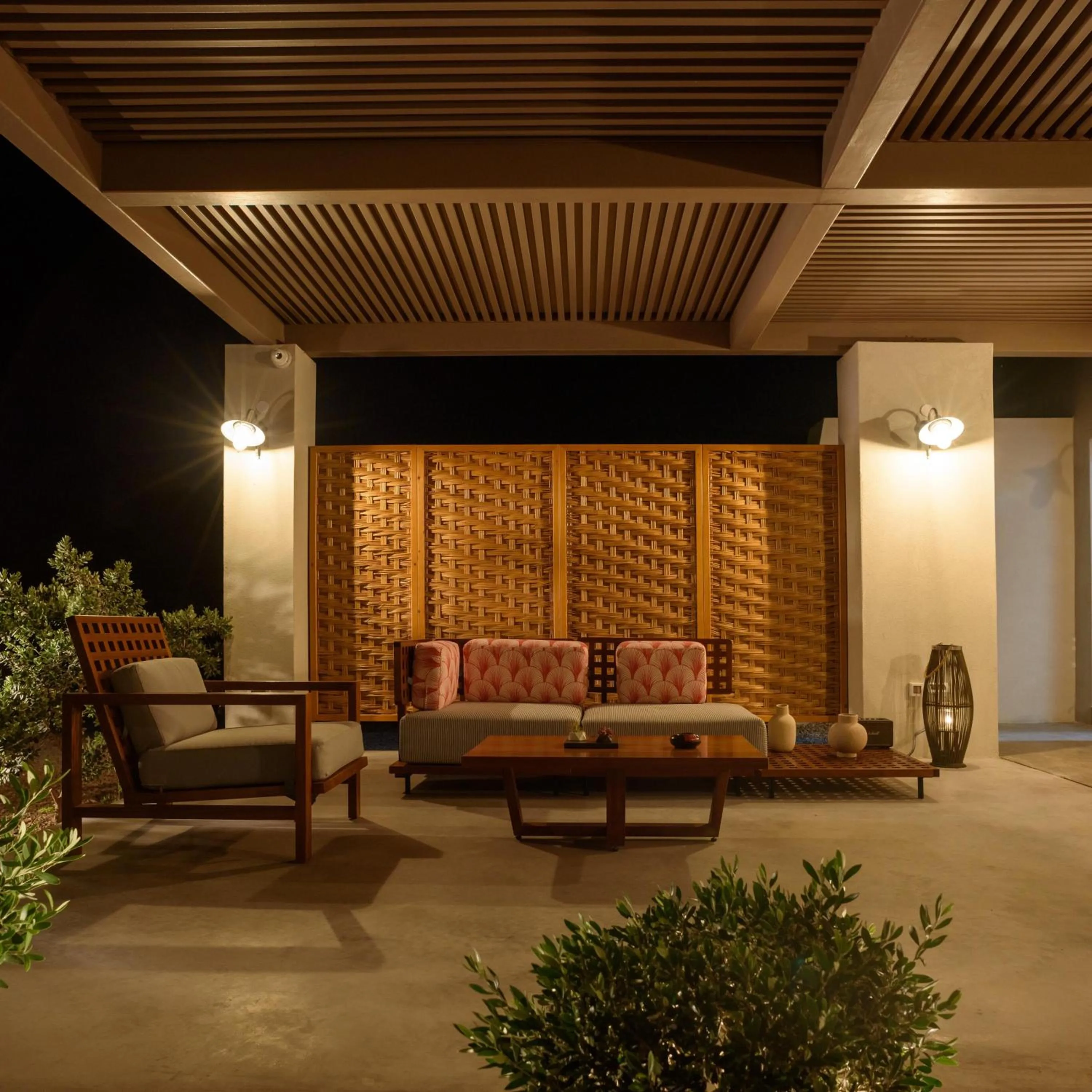 Patio in Potnia Theron Suites